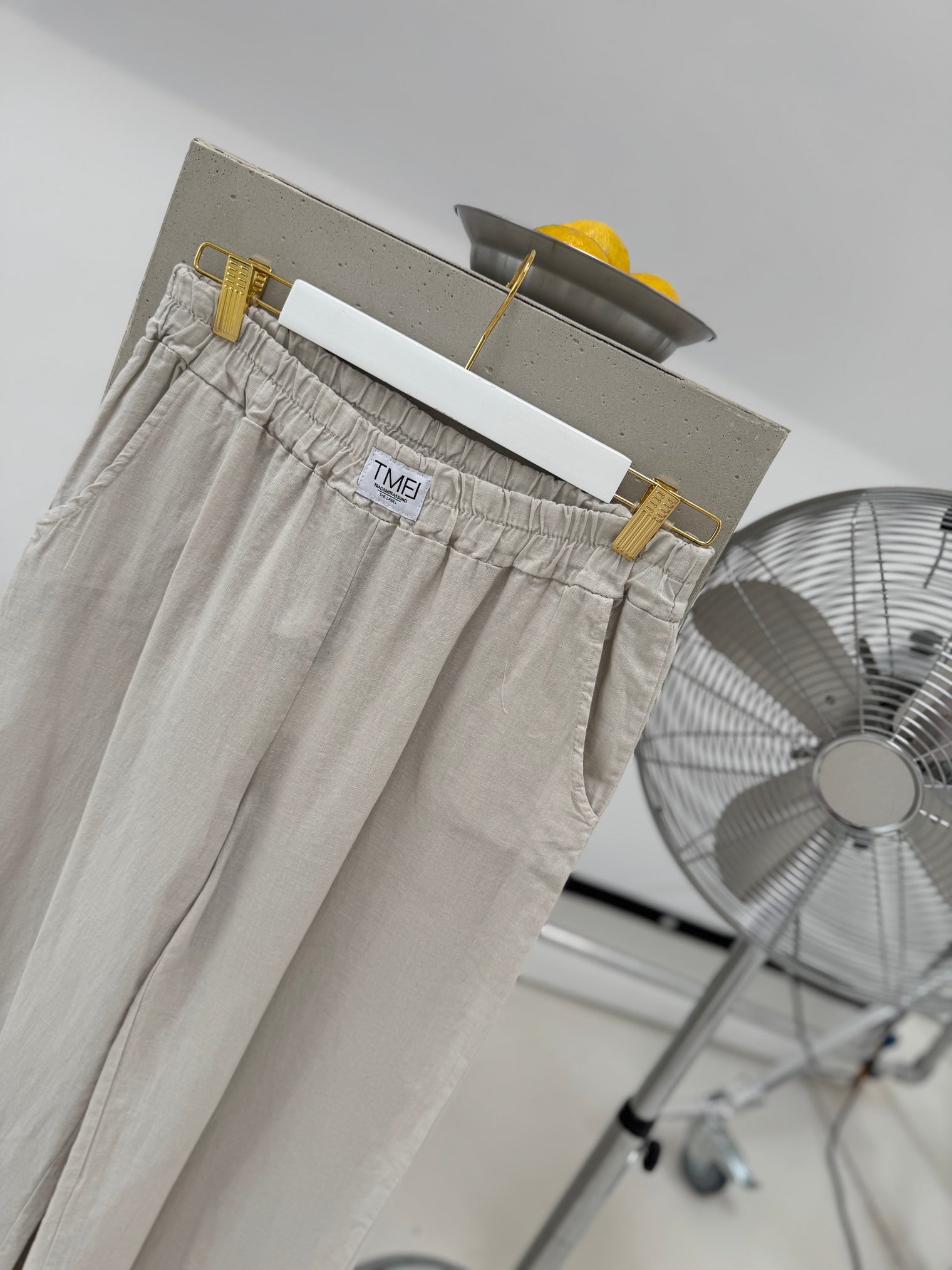 Signature Leinenhose BEIGE