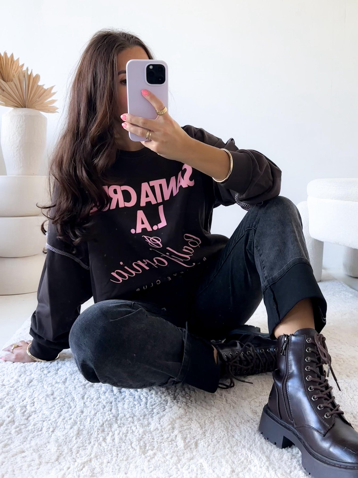 Sweater black meets Pinky