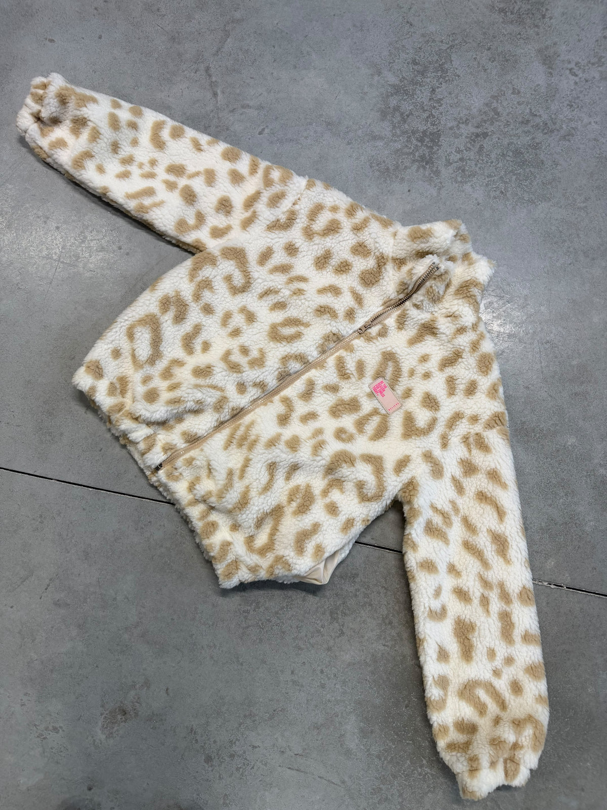 Kuschel Jacke LEO & Patch DRESS FOR YOURSELF creme/beige