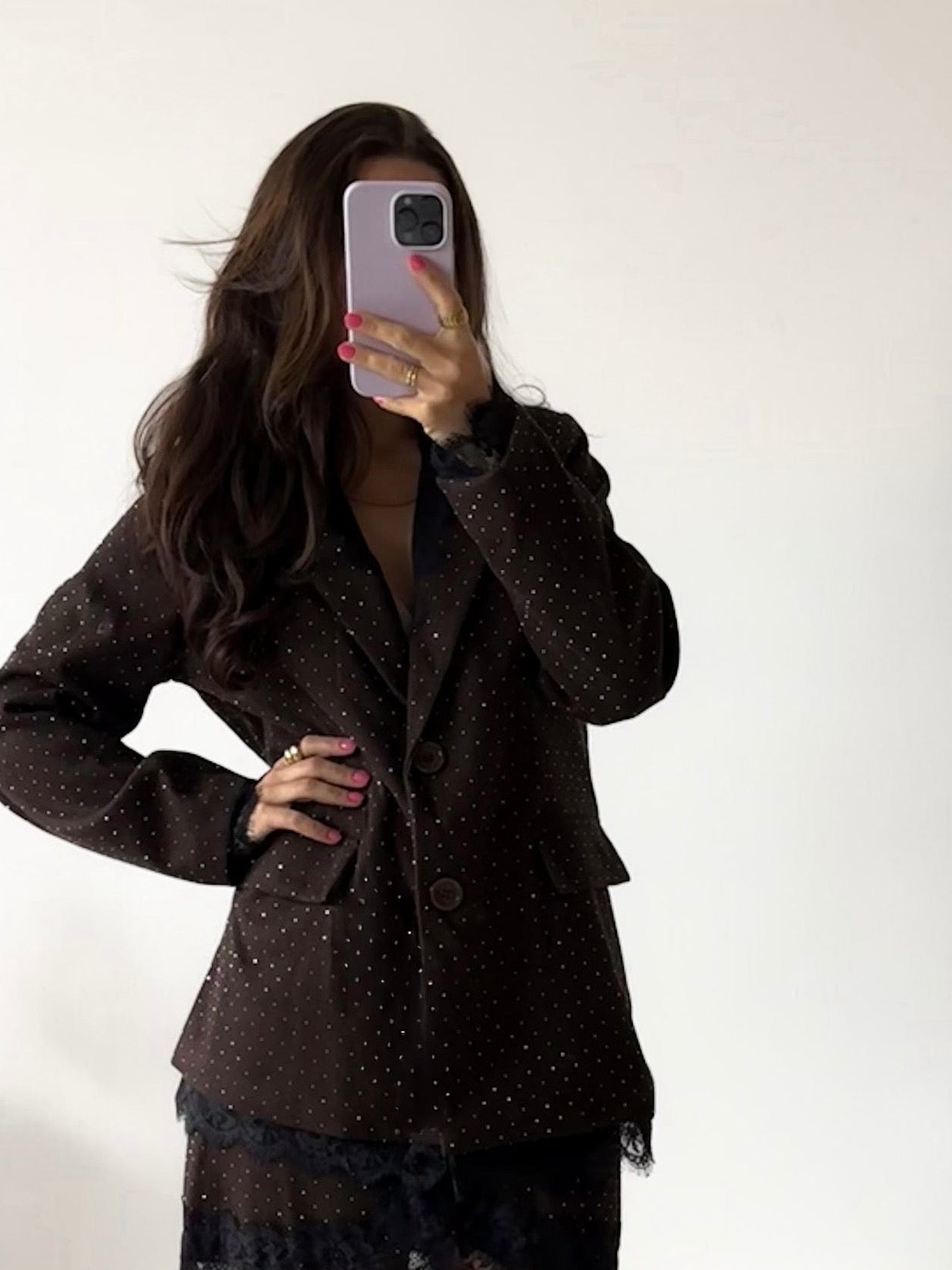 Blazer chocolate shine bright Like a Diamond