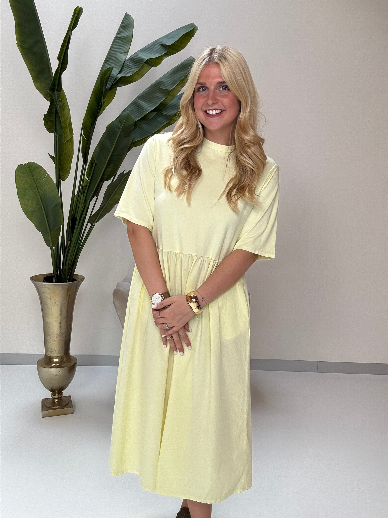 Baumwoll Kleid FASHIONISTA gelb