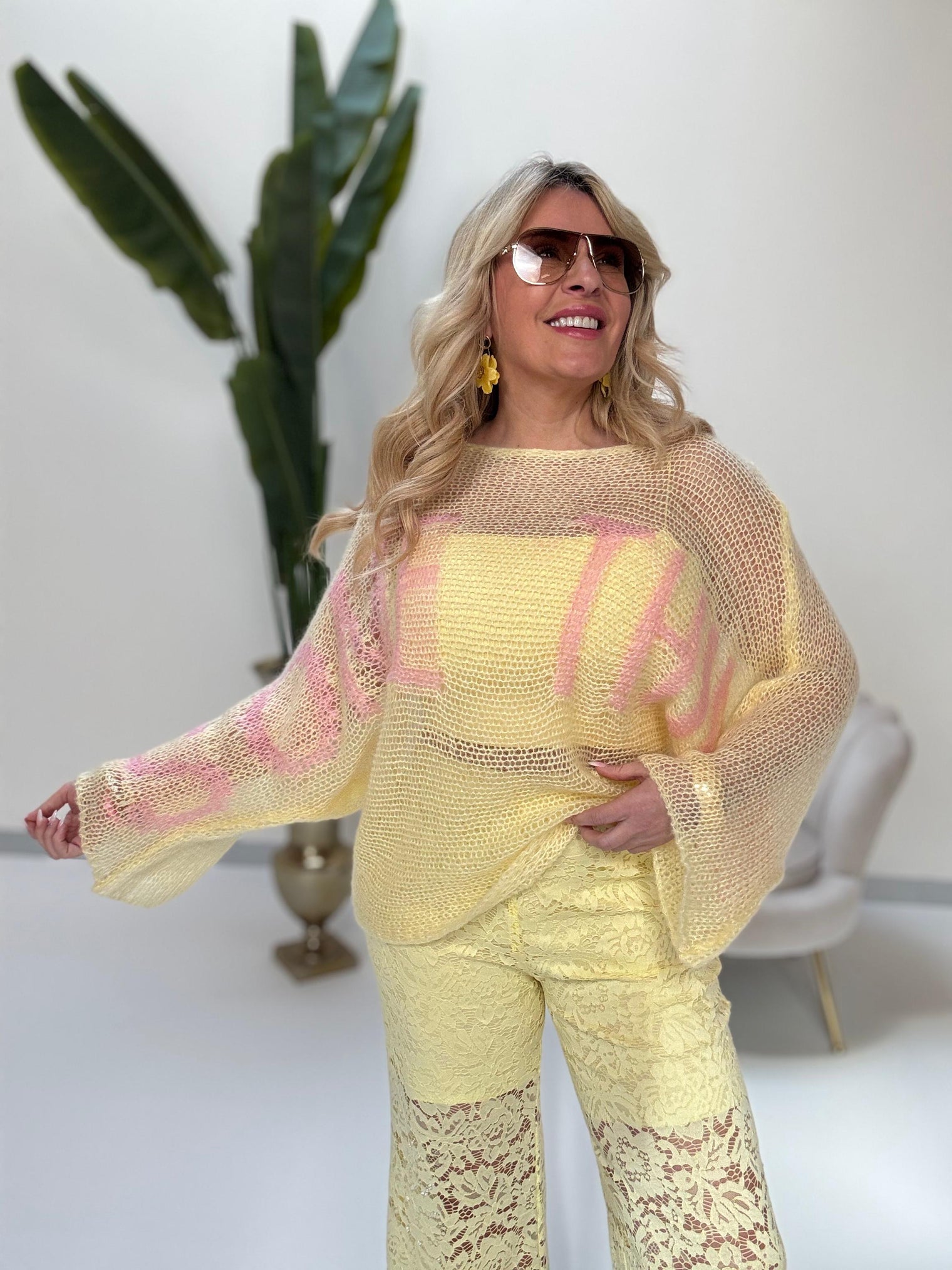 Strickpullover SOME THING buttermilk lemon