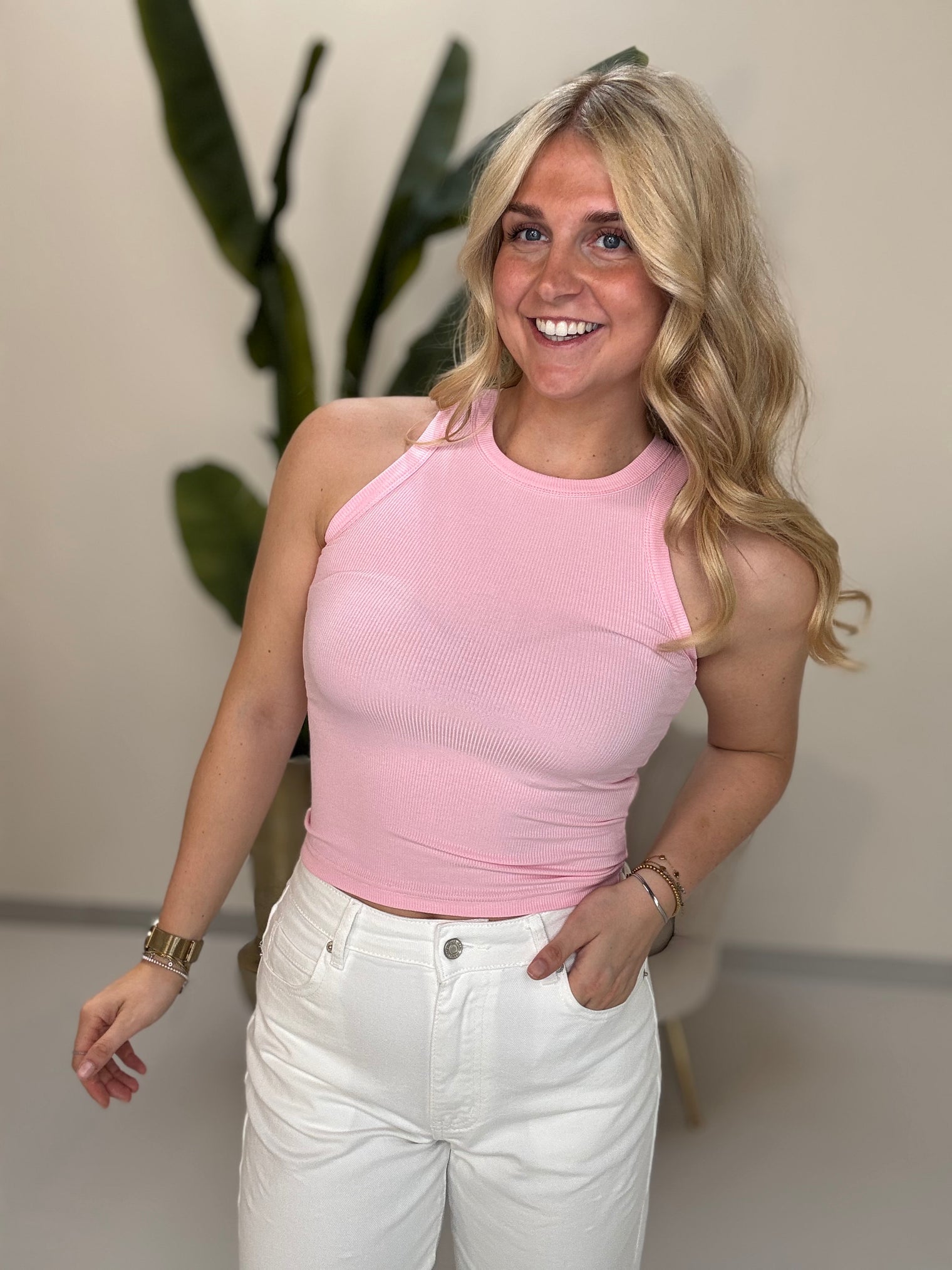 Stretch Top BEST BASIC EVER soft pink