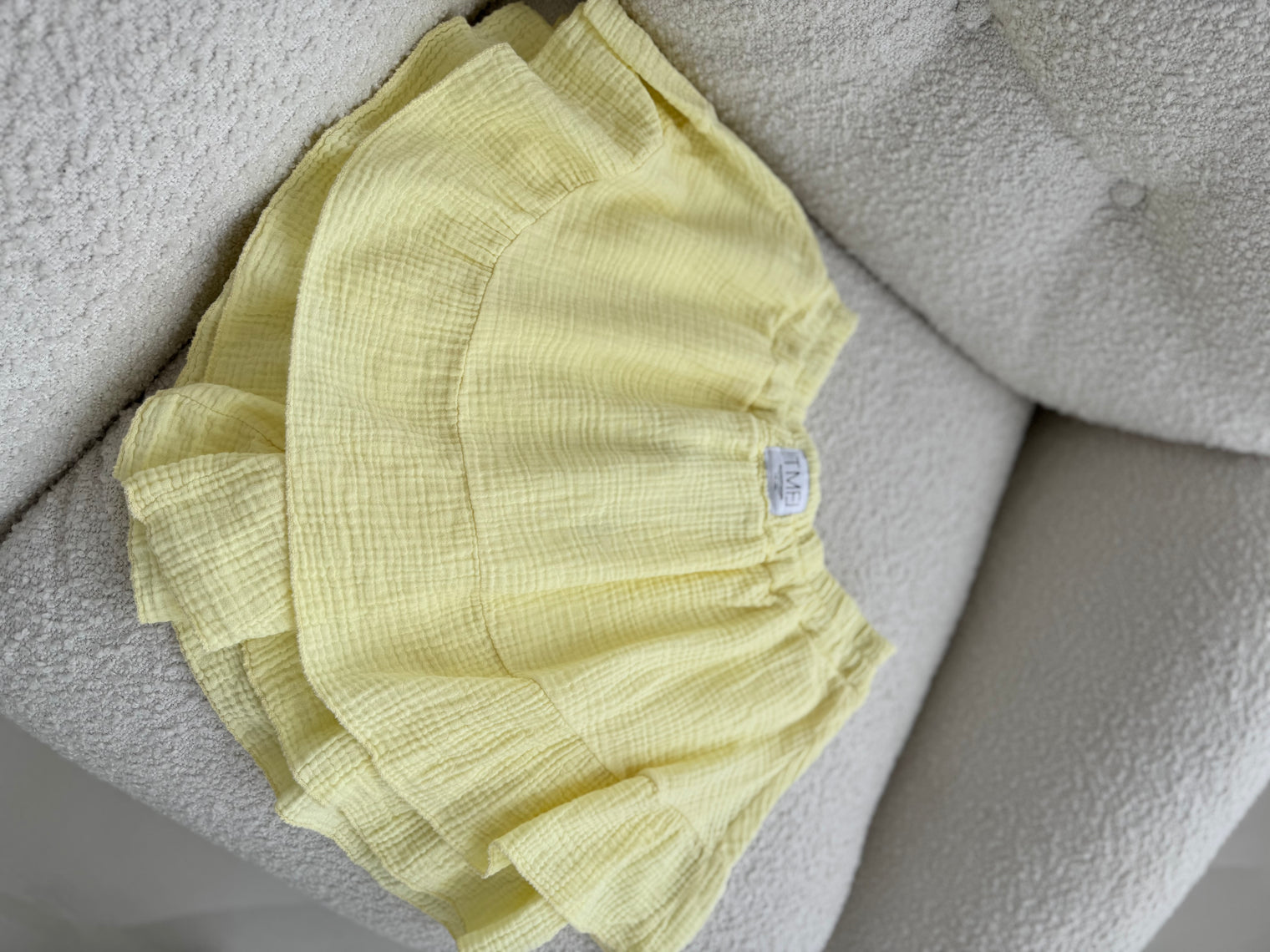 Musselin Hosenrock BUTTERMILK LEMON mit Patch