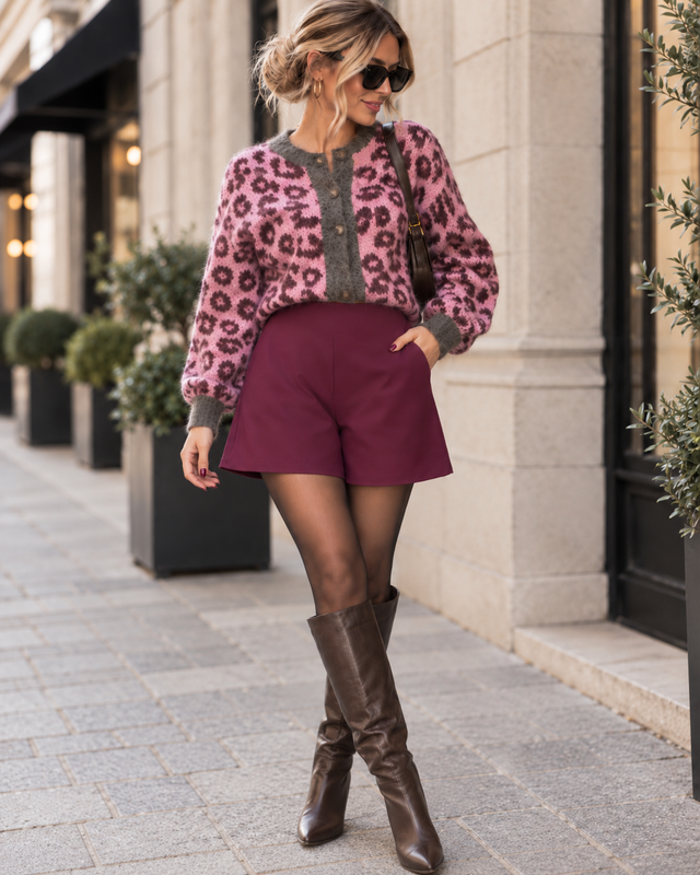 Butterstoff Shorts Soft Moments Burgundy