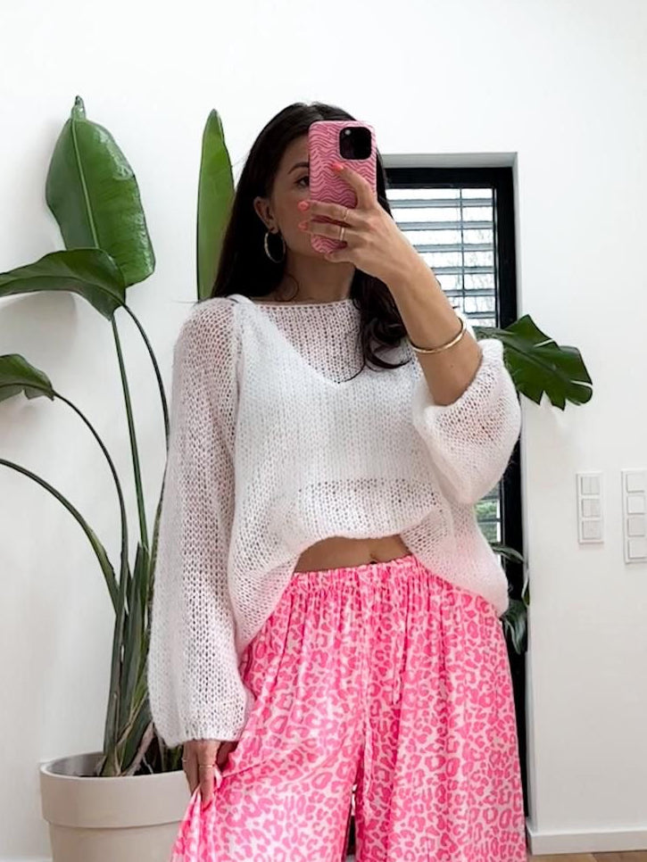 Leichter Sommer Pullover WHITE DREAM