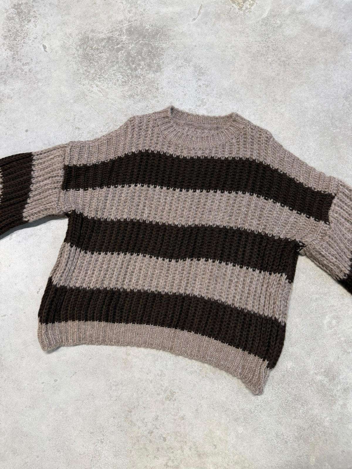 Strickpullover ONLY COZY VIBES taupe/chocolate