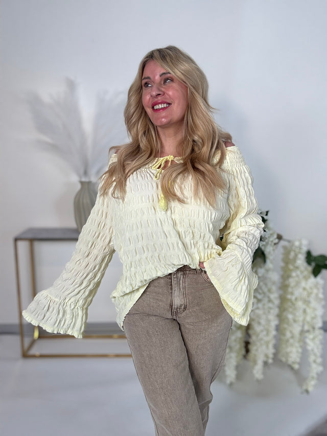 Tunikabluse BOHO BESTIE gelb