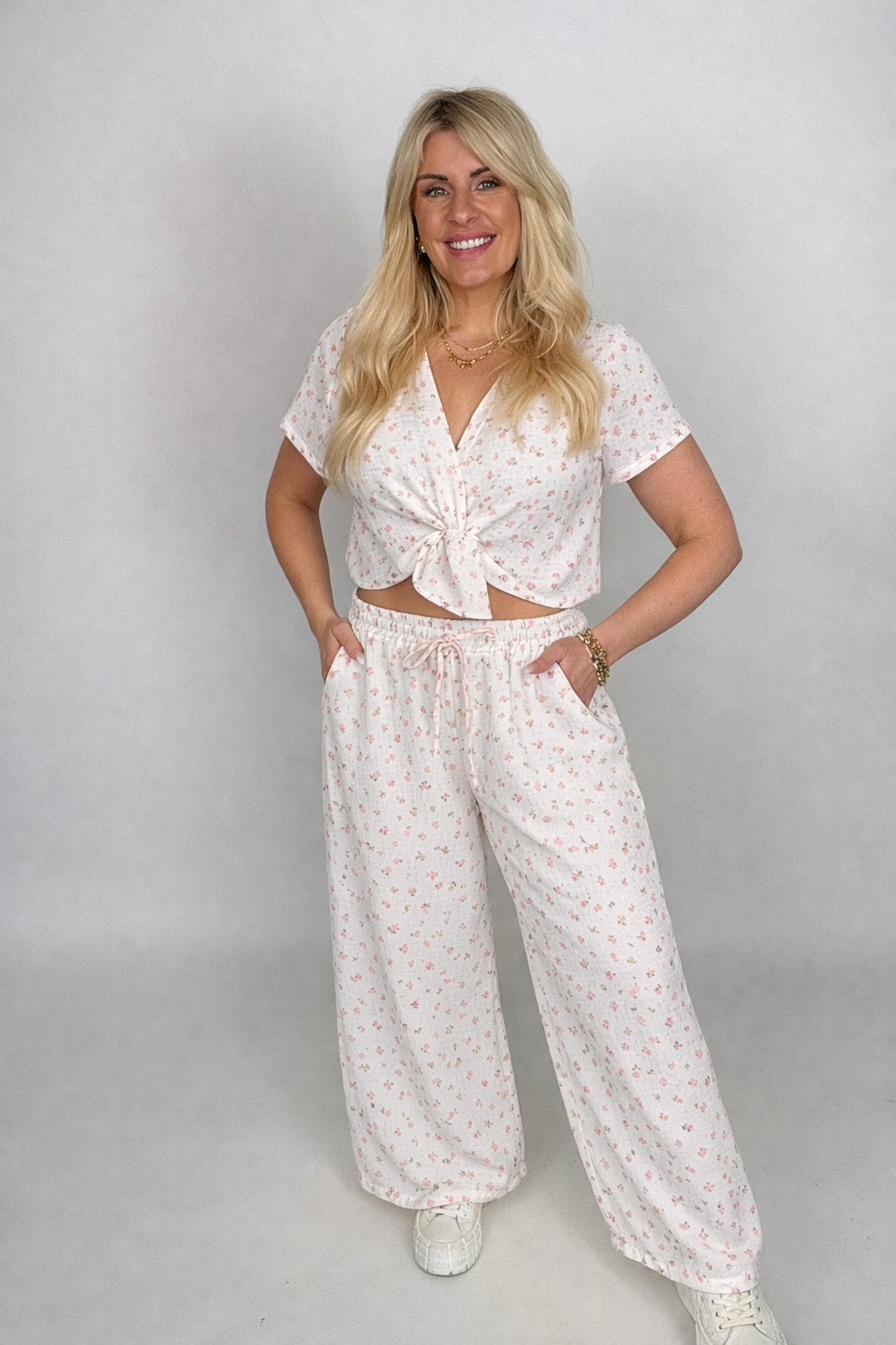 Musselin Hose rosa Romantic Lover