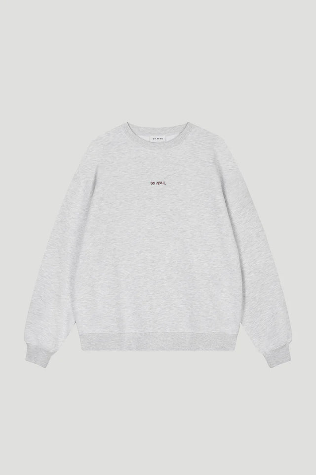 OH APRIL Oversized Sweater Magic Grey Melange