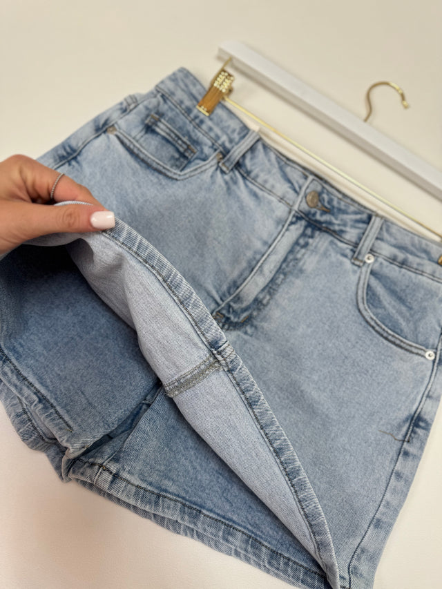 Stretch Jeans Hosenrock SUPERGIRL SKORT denim blue