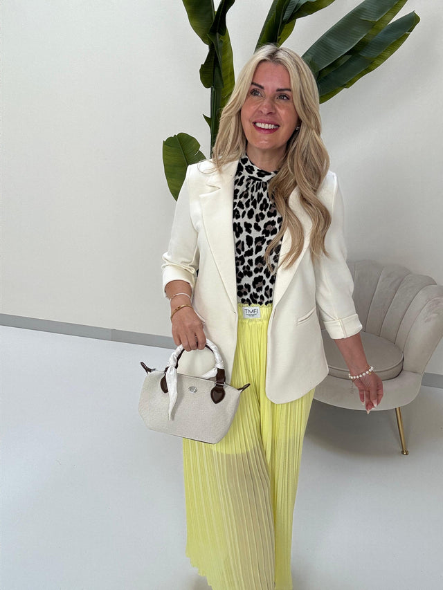 Stretch Butterstoff Blazer LOOK TO THE SKY creme