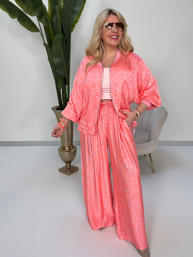Hose mit Seide rosa LEO LOVER orange