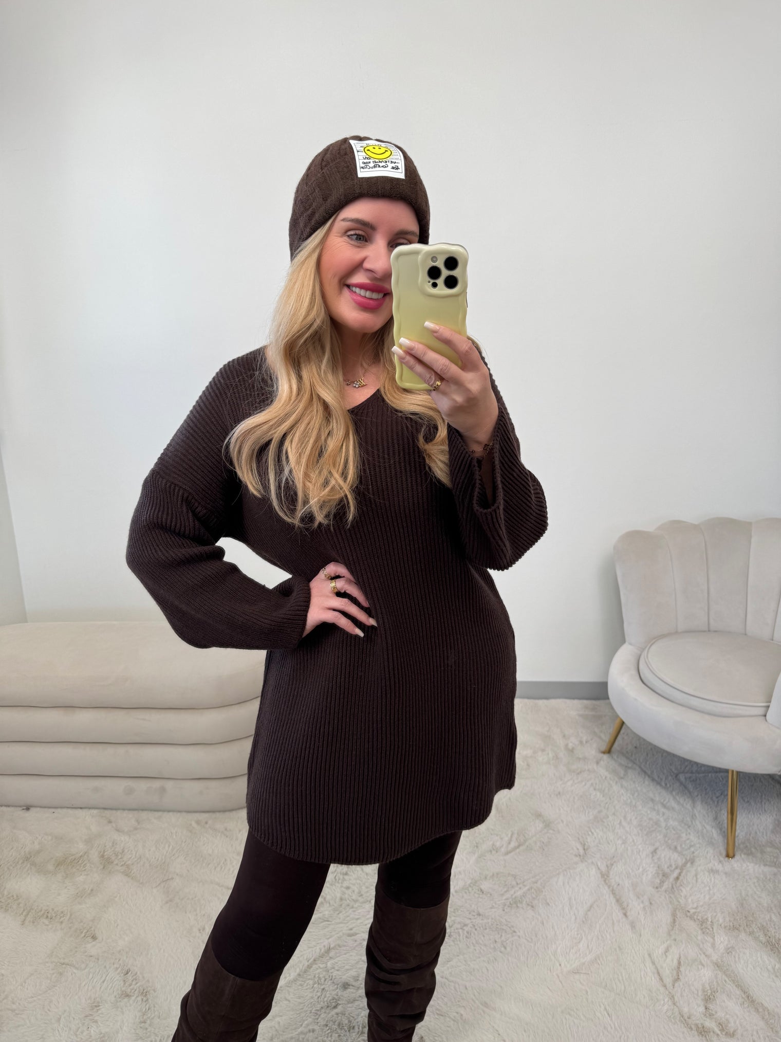 Strickkleid BROWNVIBES for Happyness