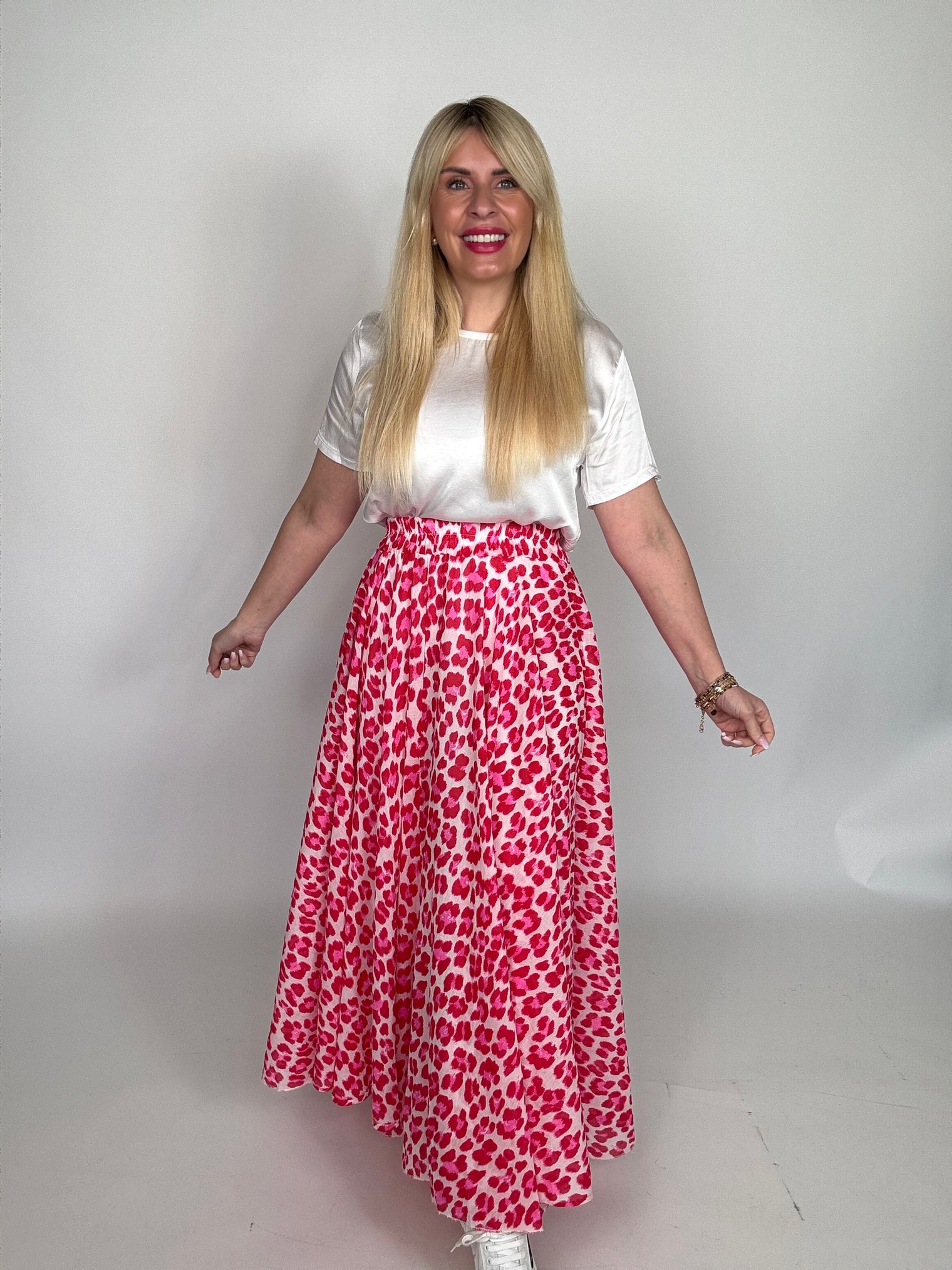 Rock hell rosa LEO POWER rot/pink