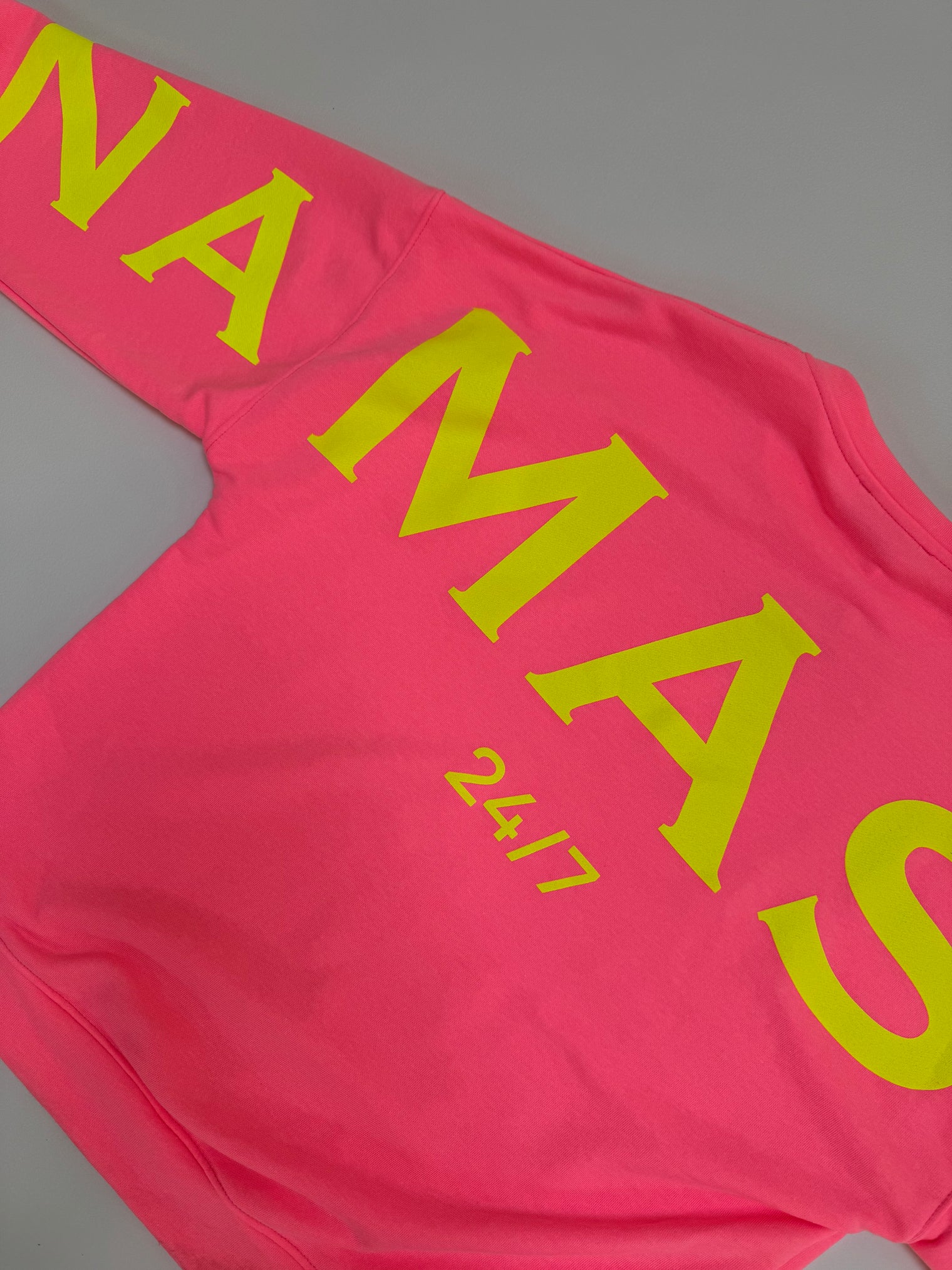 Sweater mit Rückenprint NAMASTE pink