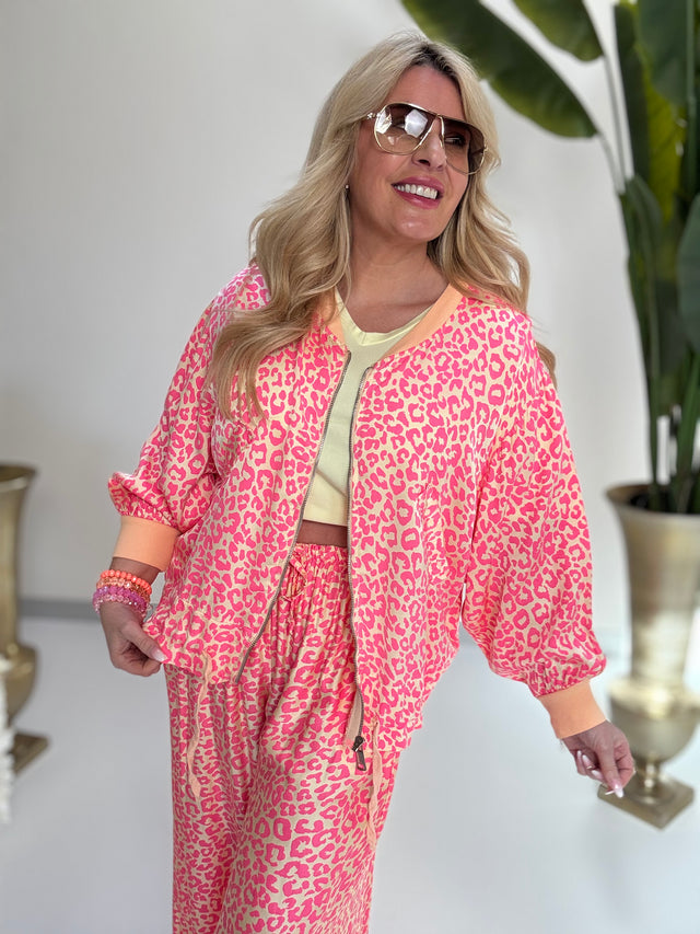 Jacke gelb mit Seide LEO LOVER peach