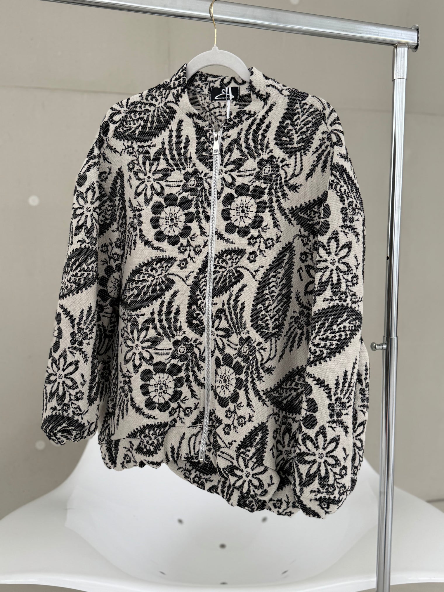 Bomberjacke FLOWER BOMB schwarz