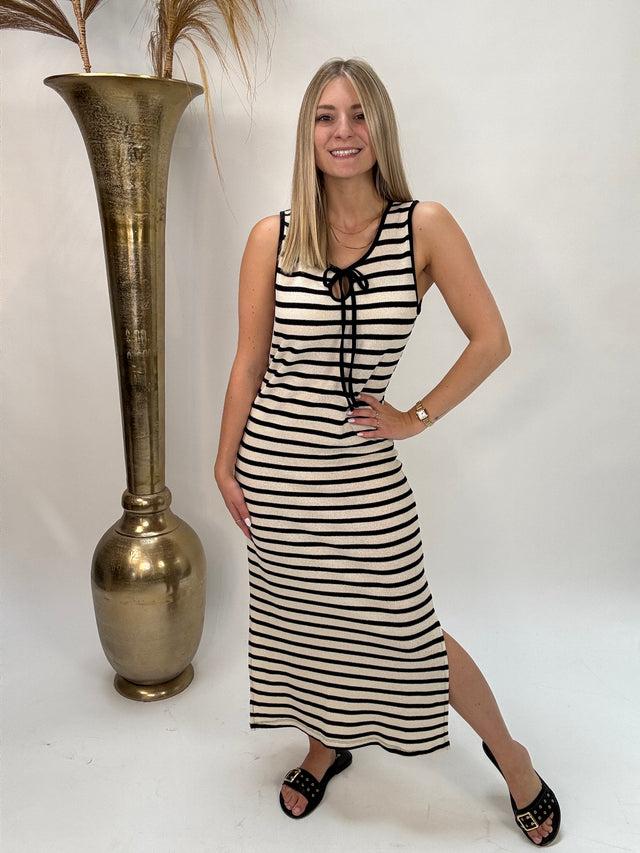 Kleid CASUAL CITY STROLL CREME/SCHWARZ