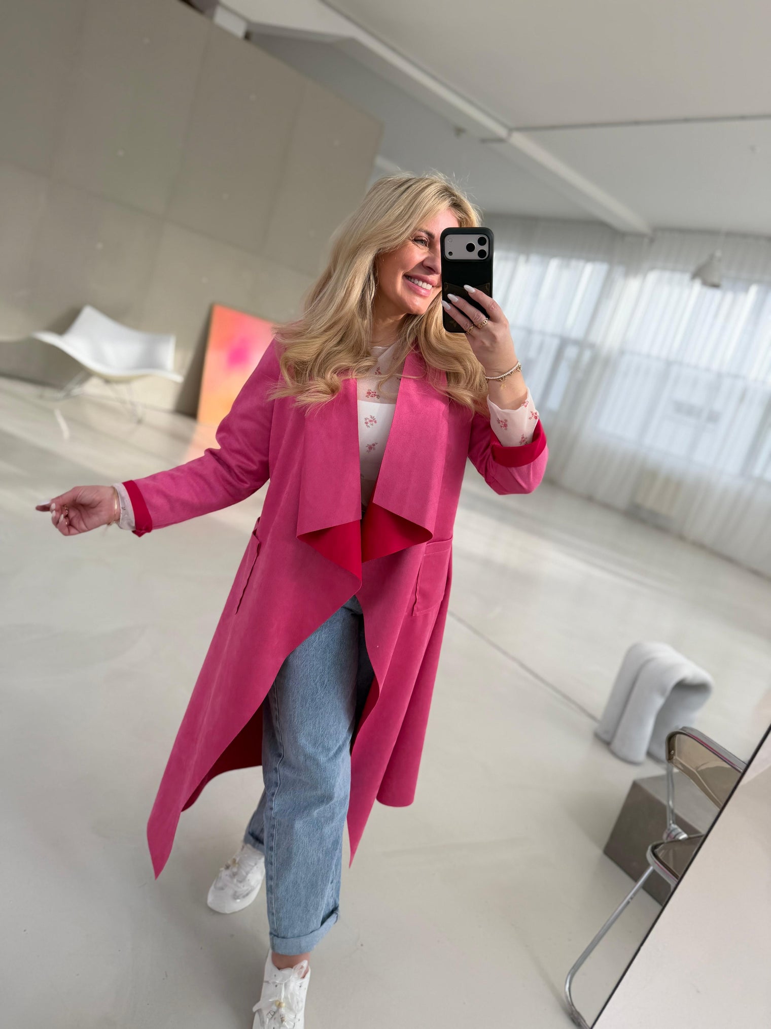 Velours Mantel pink SOFT KISS