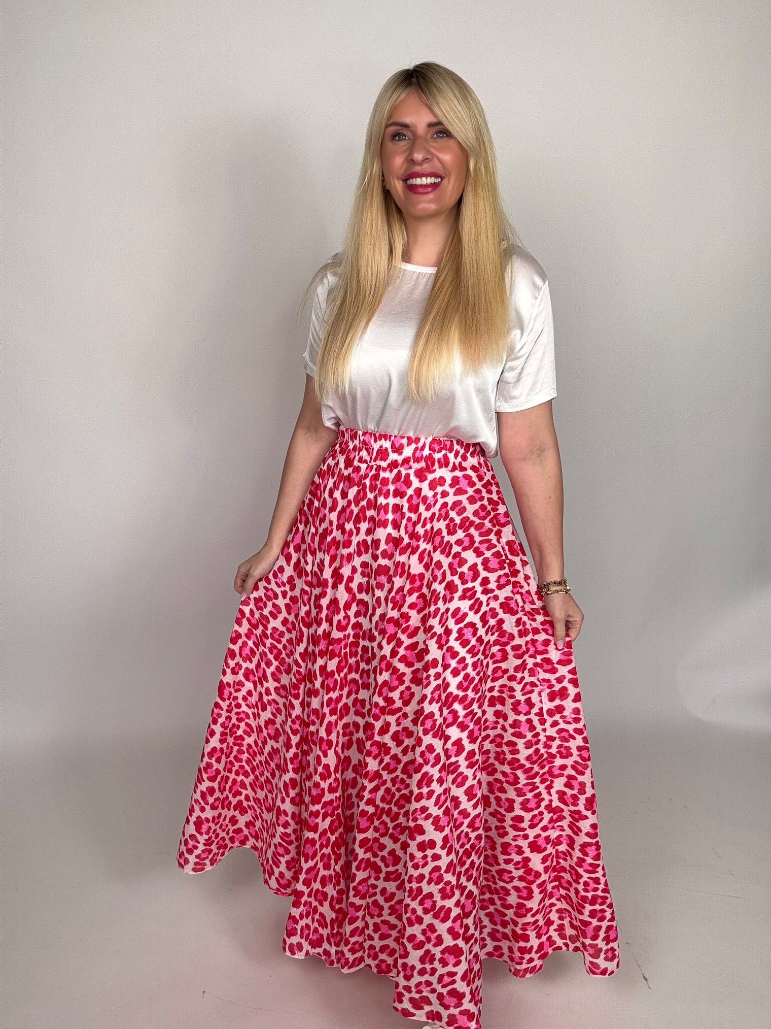 Rock hell rosa LEO POWER rot/pink