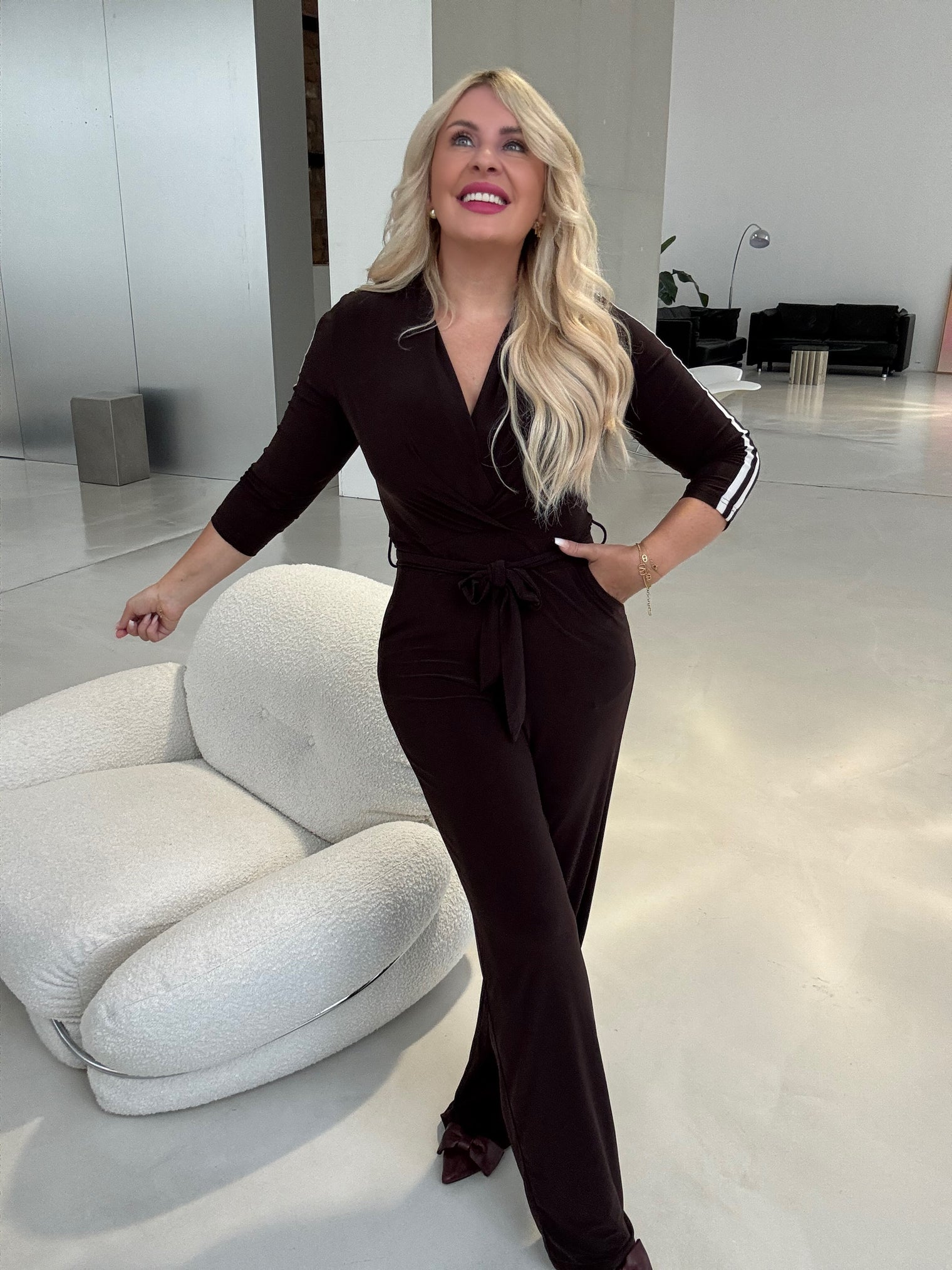 Jumpsuit ELEGANCE chocolate