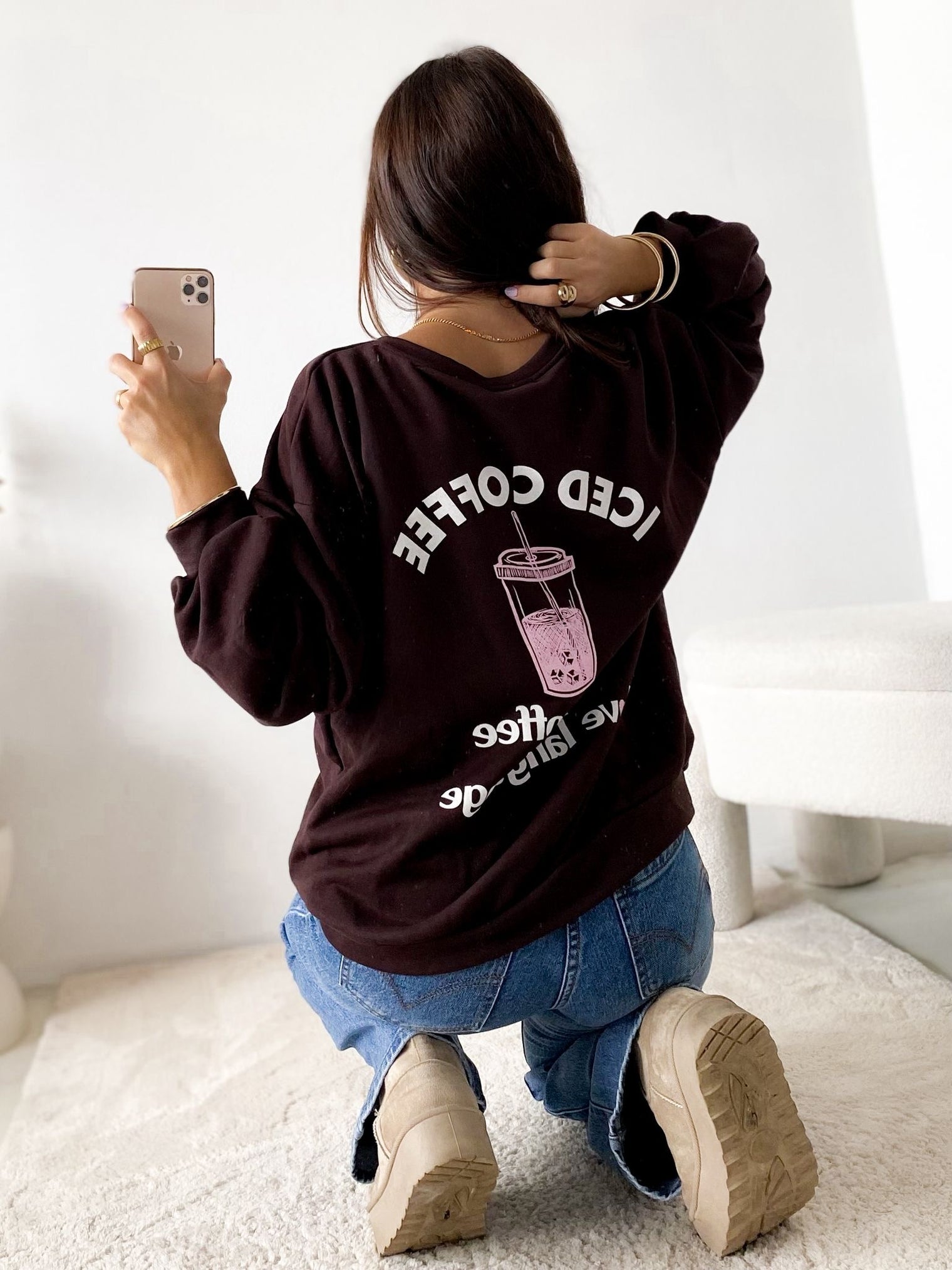 Sweater Chocolate pink Coffee