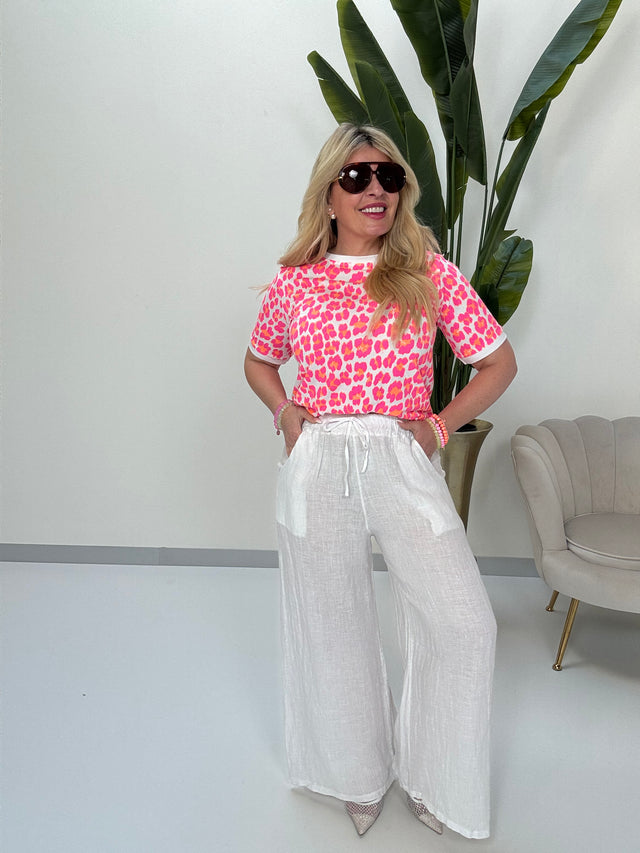 Leinenhose weiß PURE COMFORT