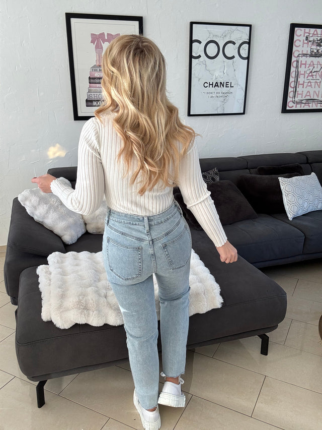 Stretch Mom Jeans blau 7001-RD2867