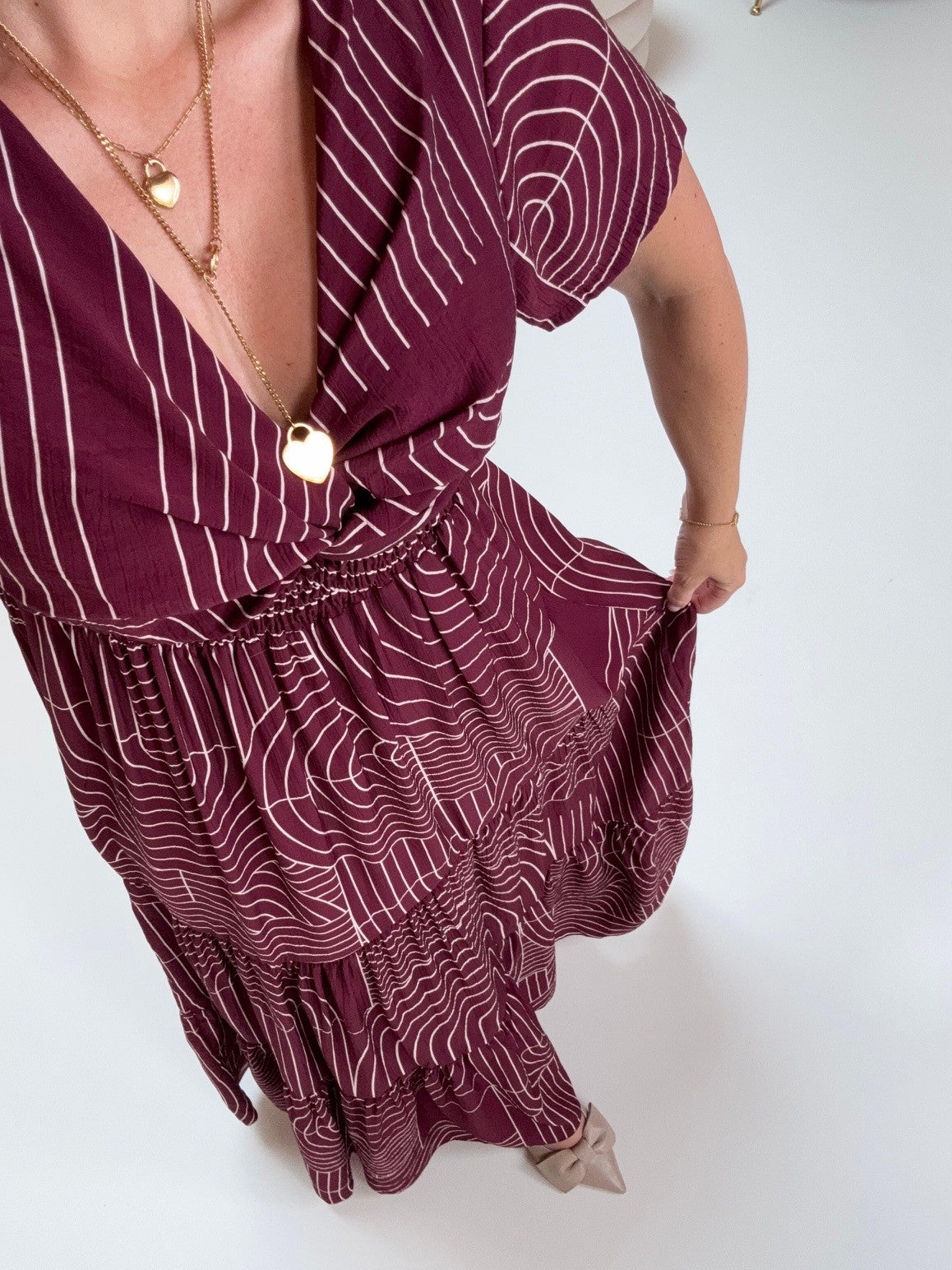 Kleid LUXURY CLEAN GIRL burgundy