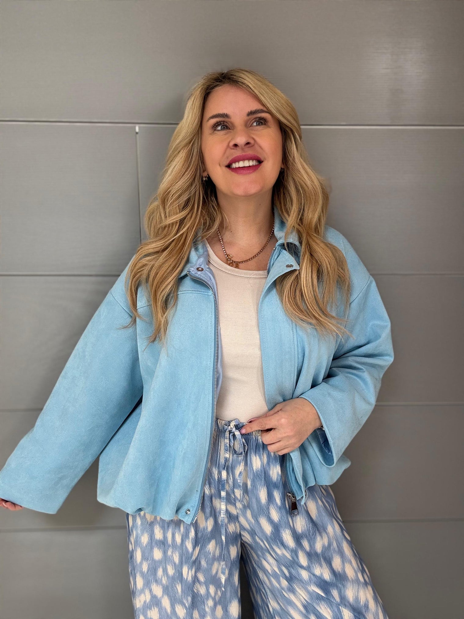 Velours Lederjacke KILL THEM WITH SOFTNESS