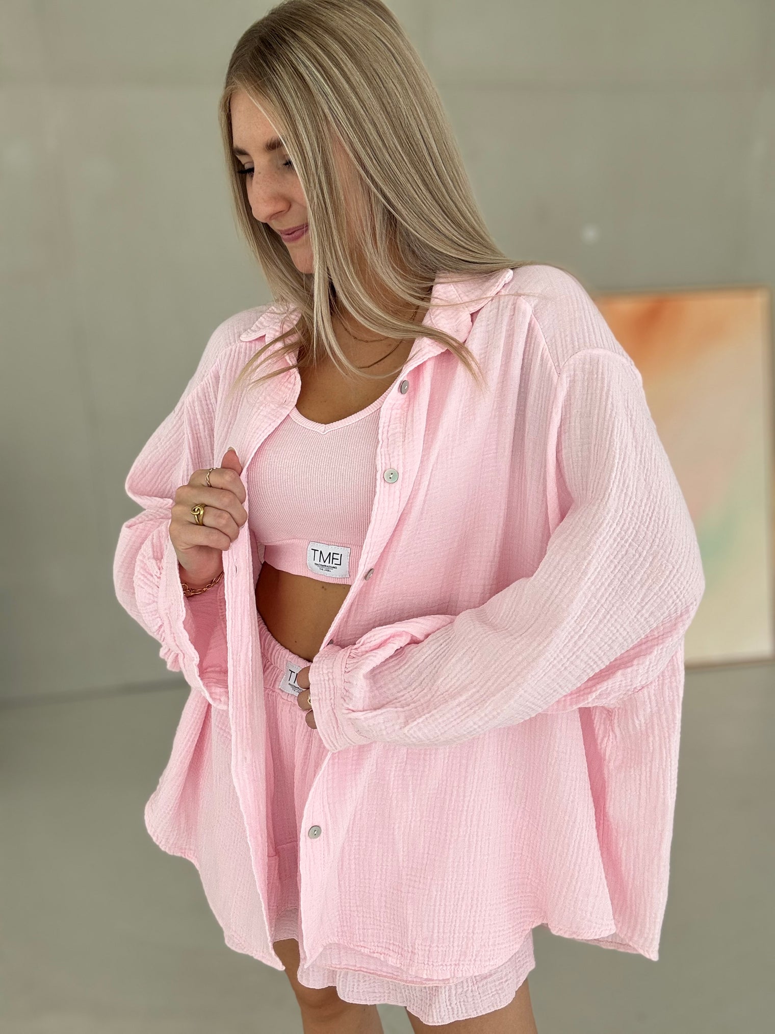 Signature Musselin Bluse BALLERINA ROSA