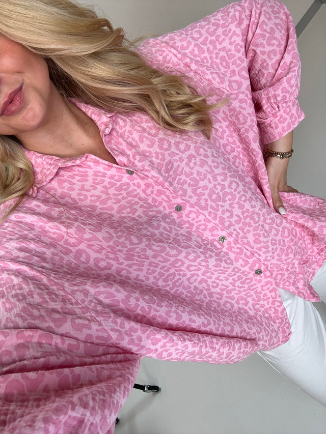 Musselin Bluse hellrosa LEO LOVER rosa