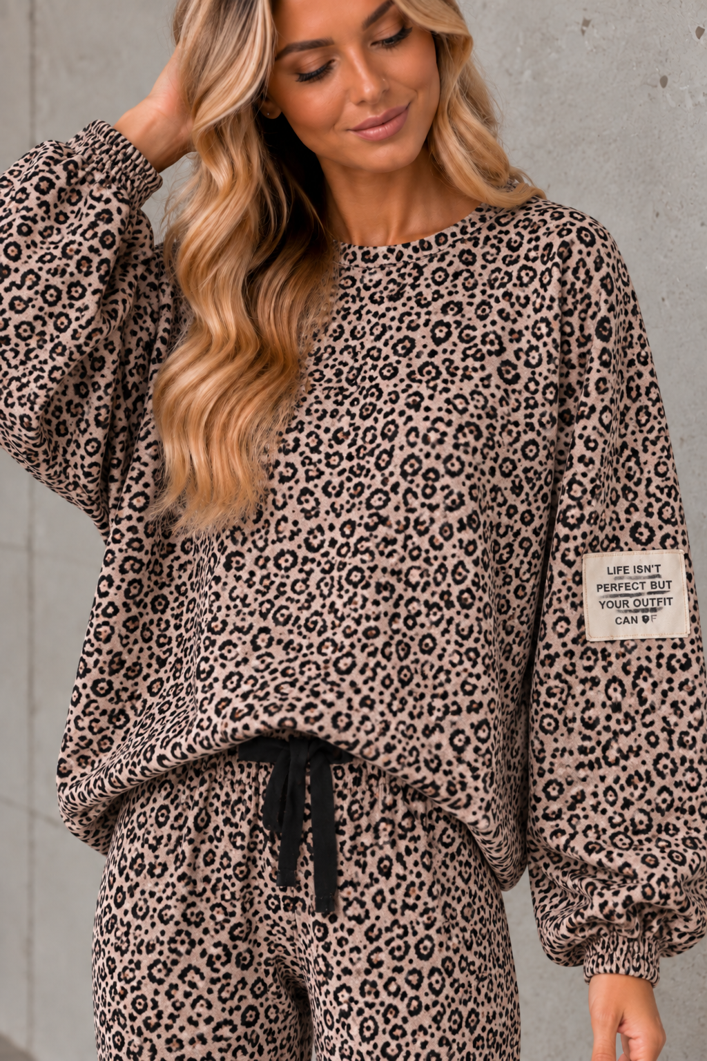 Sweater LEO CRUSH taupe