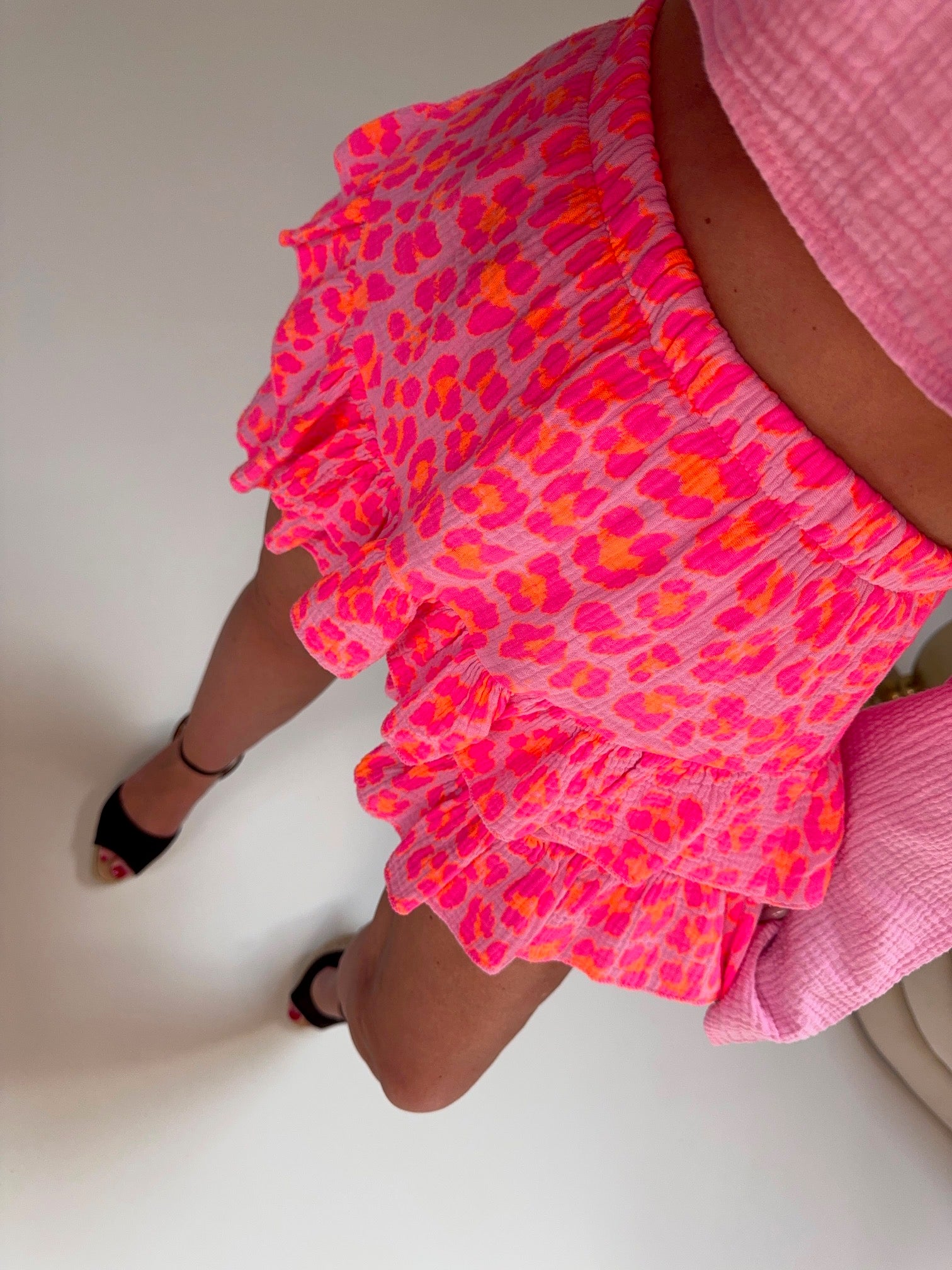 Musselin Hosenrock LEO LOVER rosa/pink
