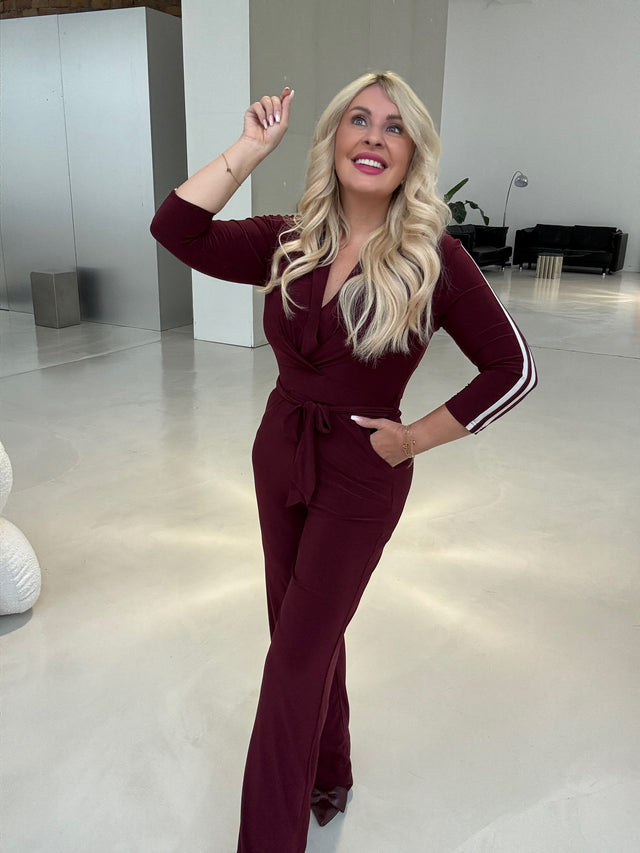 Jumpsuit ELEGANCE burgundy Stechy