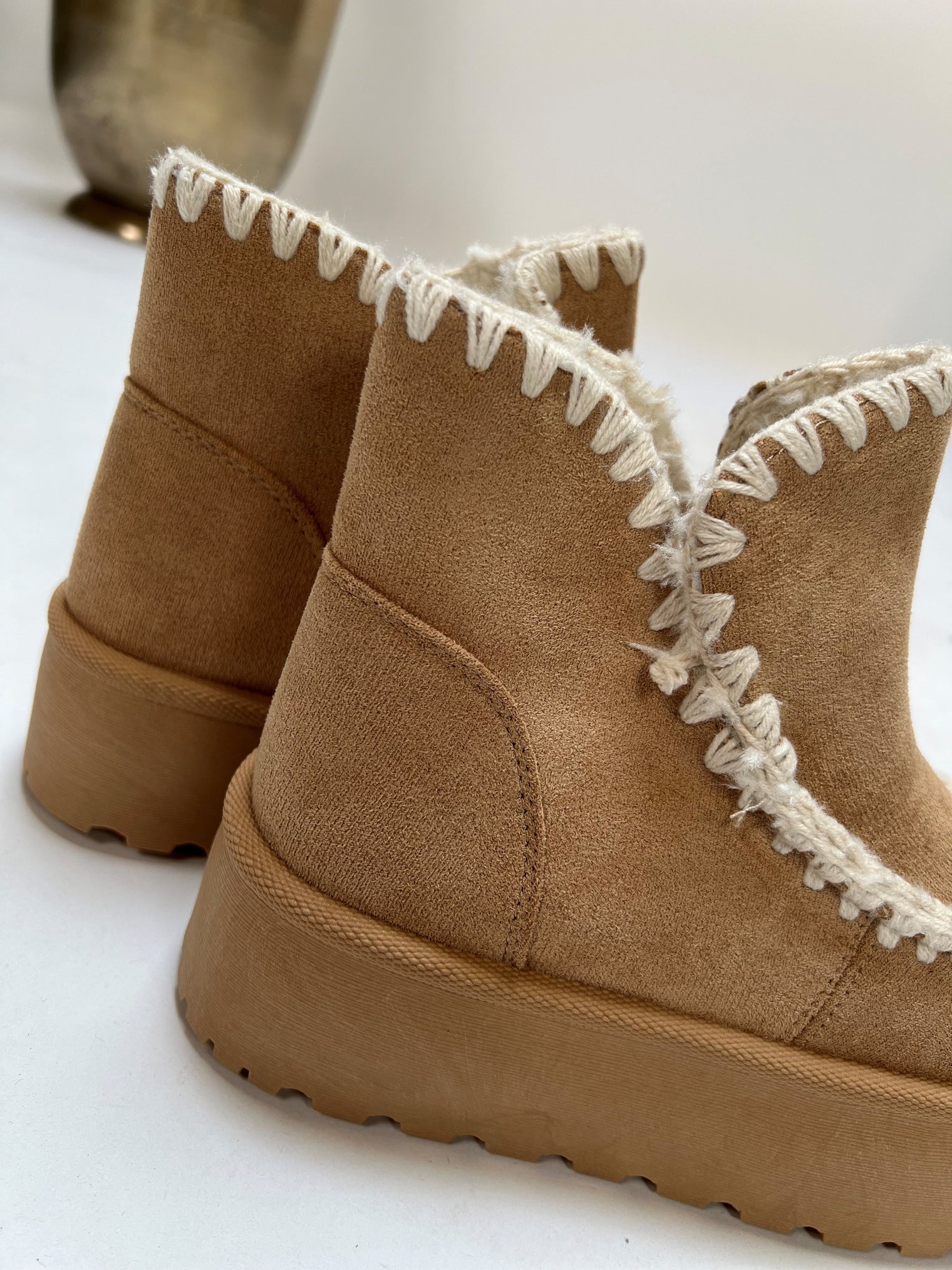 Plateau Boots COZY CAMEL