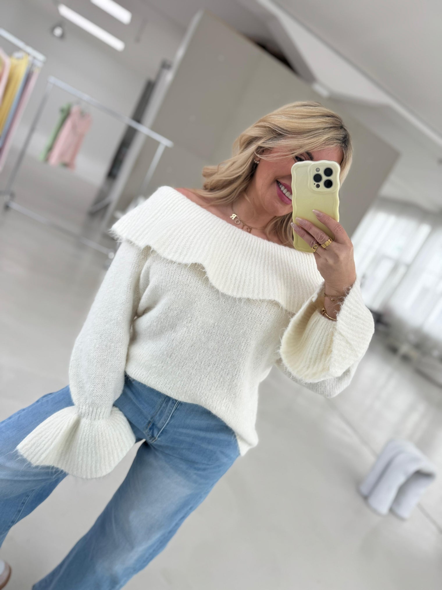 Pullover cremeweiß COZY CARMEN