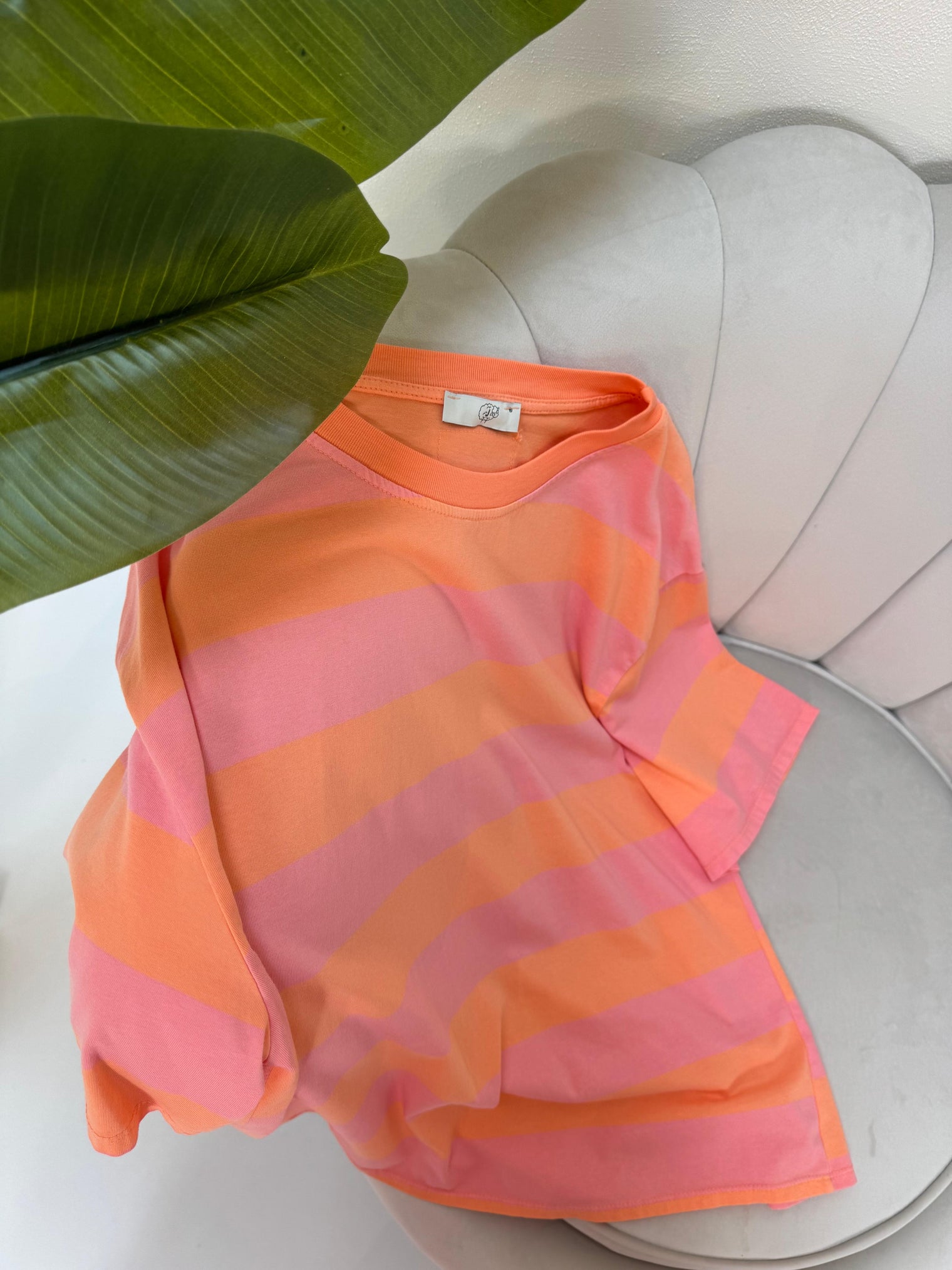 Sweatshirt kurzarm rosa/peach LOVE YOU TO THE MOON