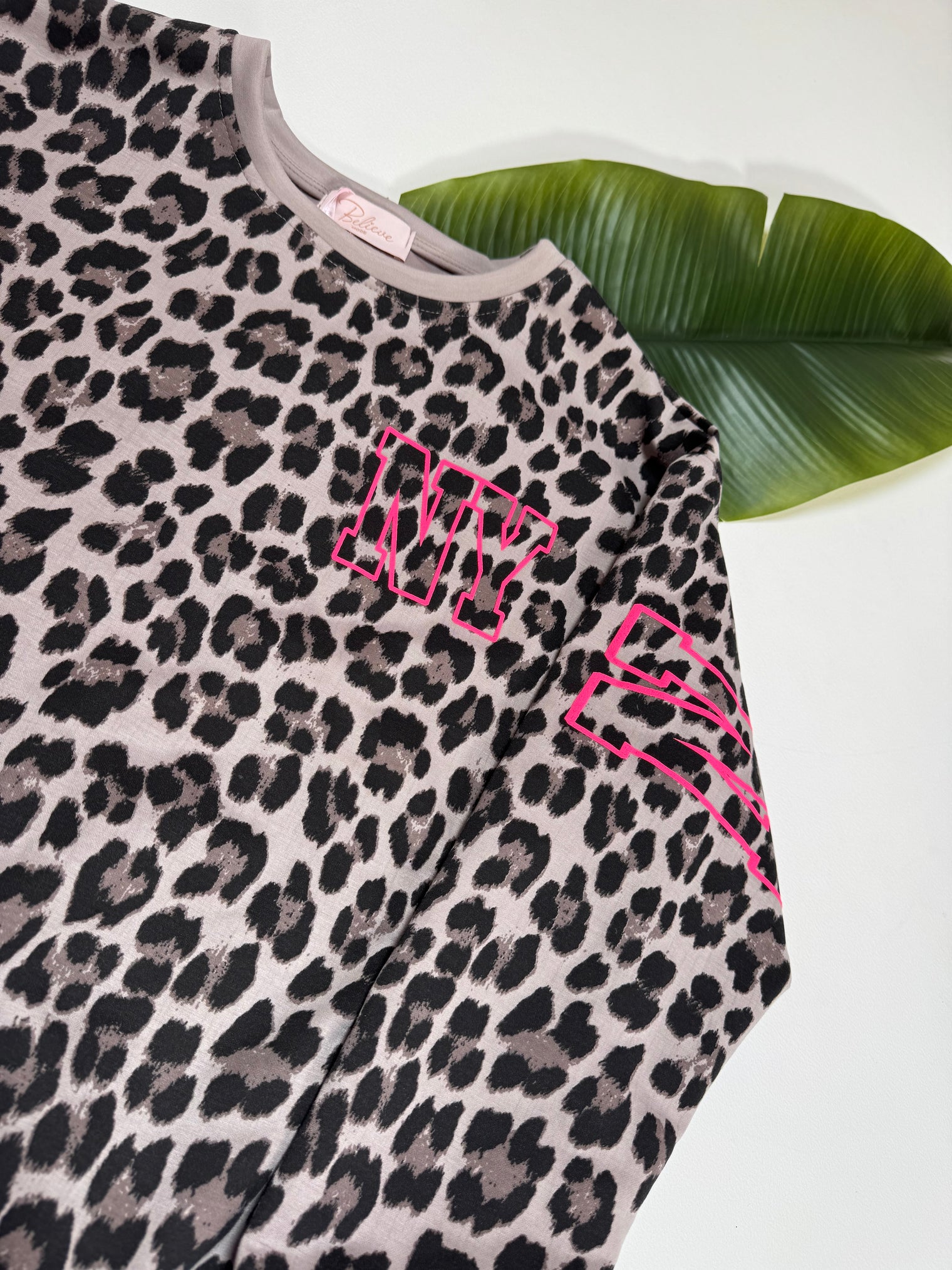 Butterstoff Pullover LEO mit Rückenprint NEW YORK soft grey
