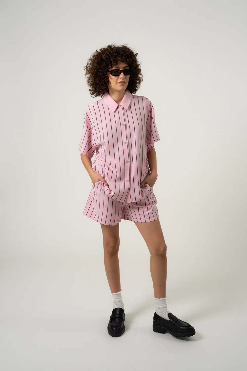 OH APRIL Mira Shirt Baby Rose Stripe