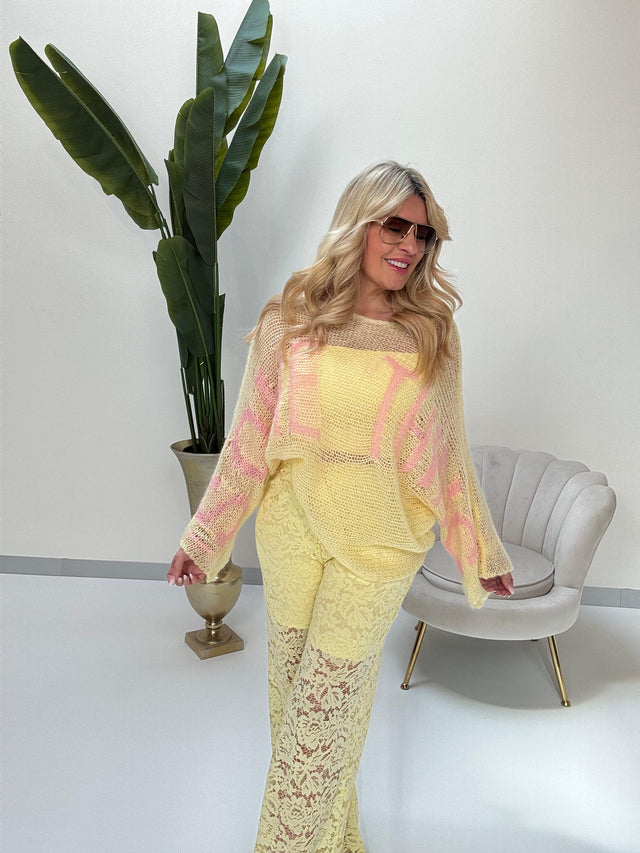 Strickpullover SOME THING buttermilk lemon