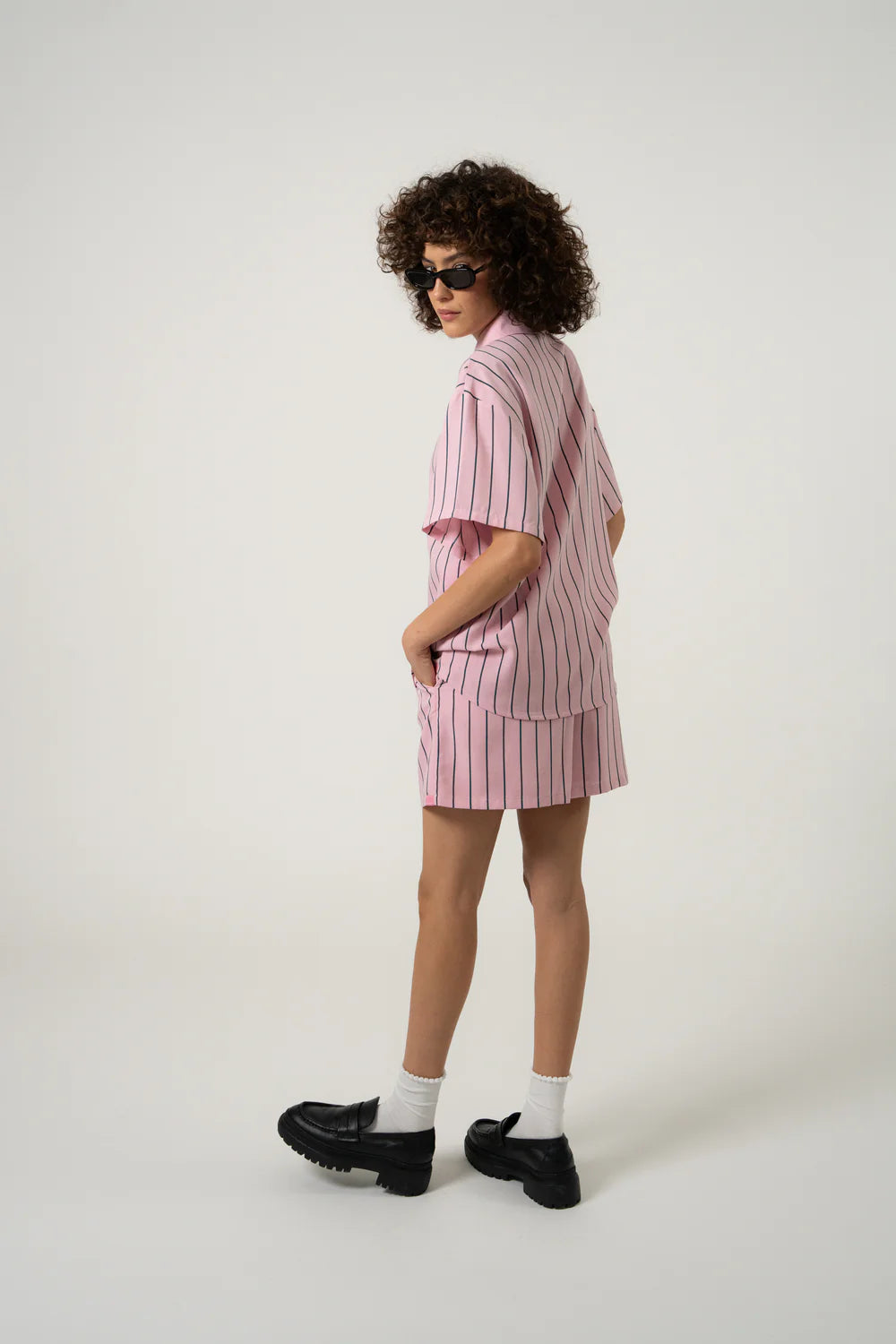 OH APRIL Mira Shirt Baby Rose Stripe