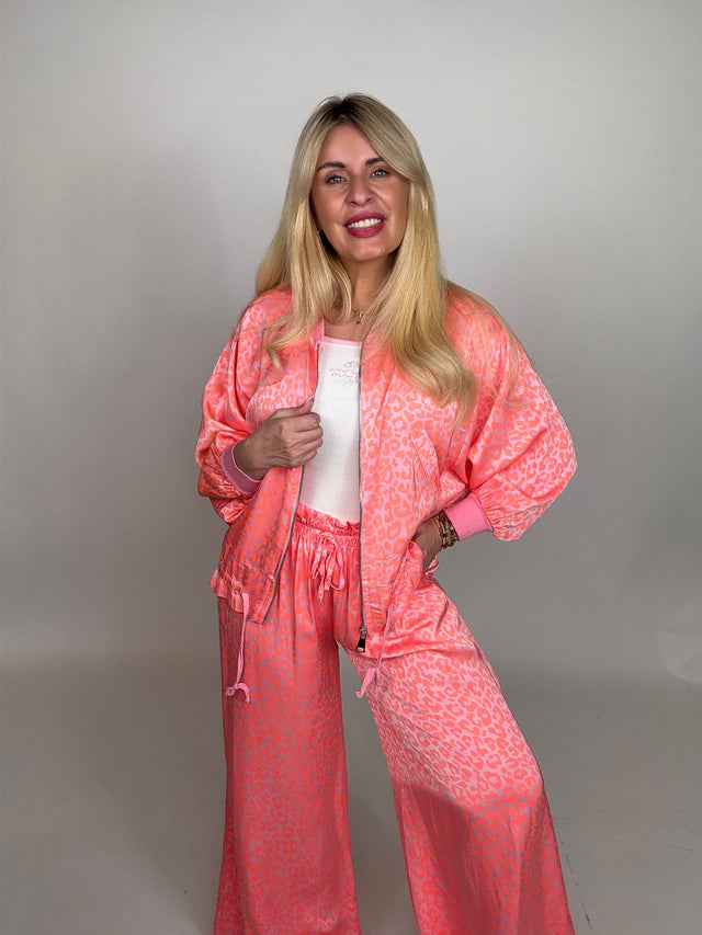 Zipper Jacke LEO LOVER Neon Orange