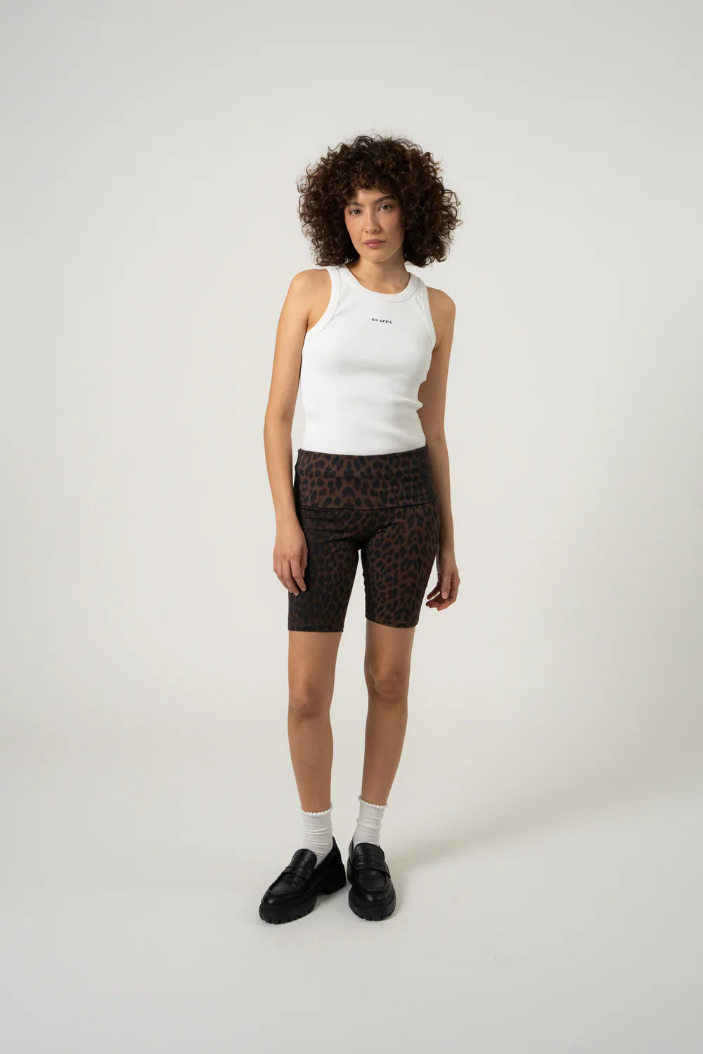 OH APRIL Rhea Bike Shorts leo mocha