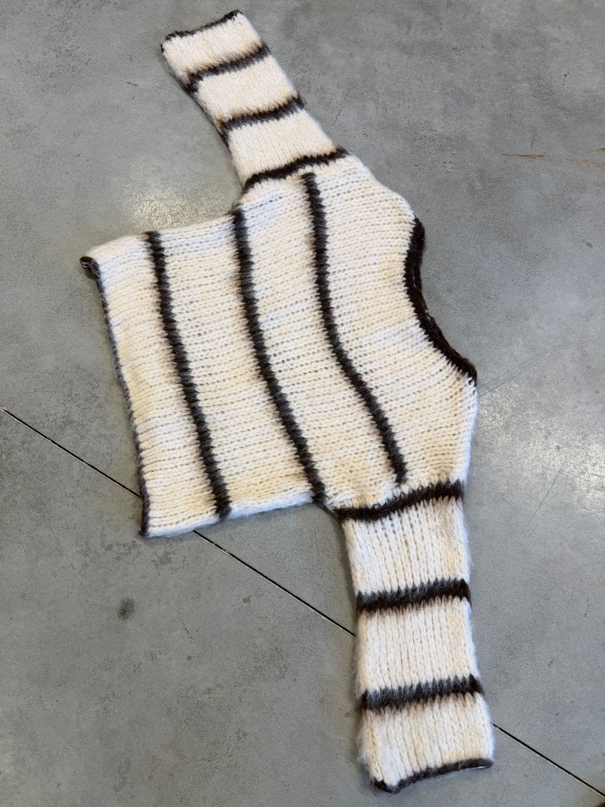 Kuscheliger Strickpullover COZY DREAM creme/braun