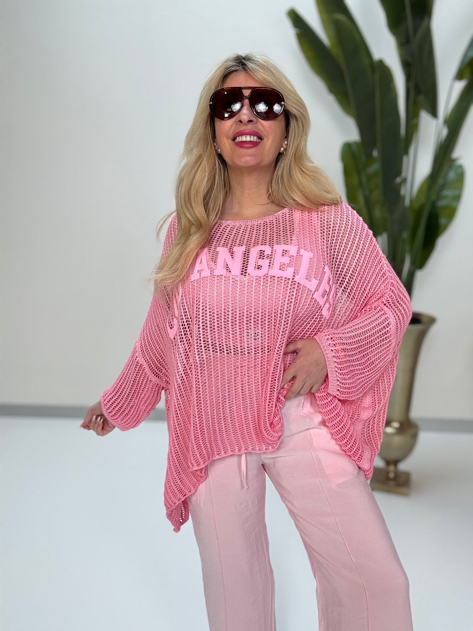 Strickpullover fruity rosa Melone Los Angeles