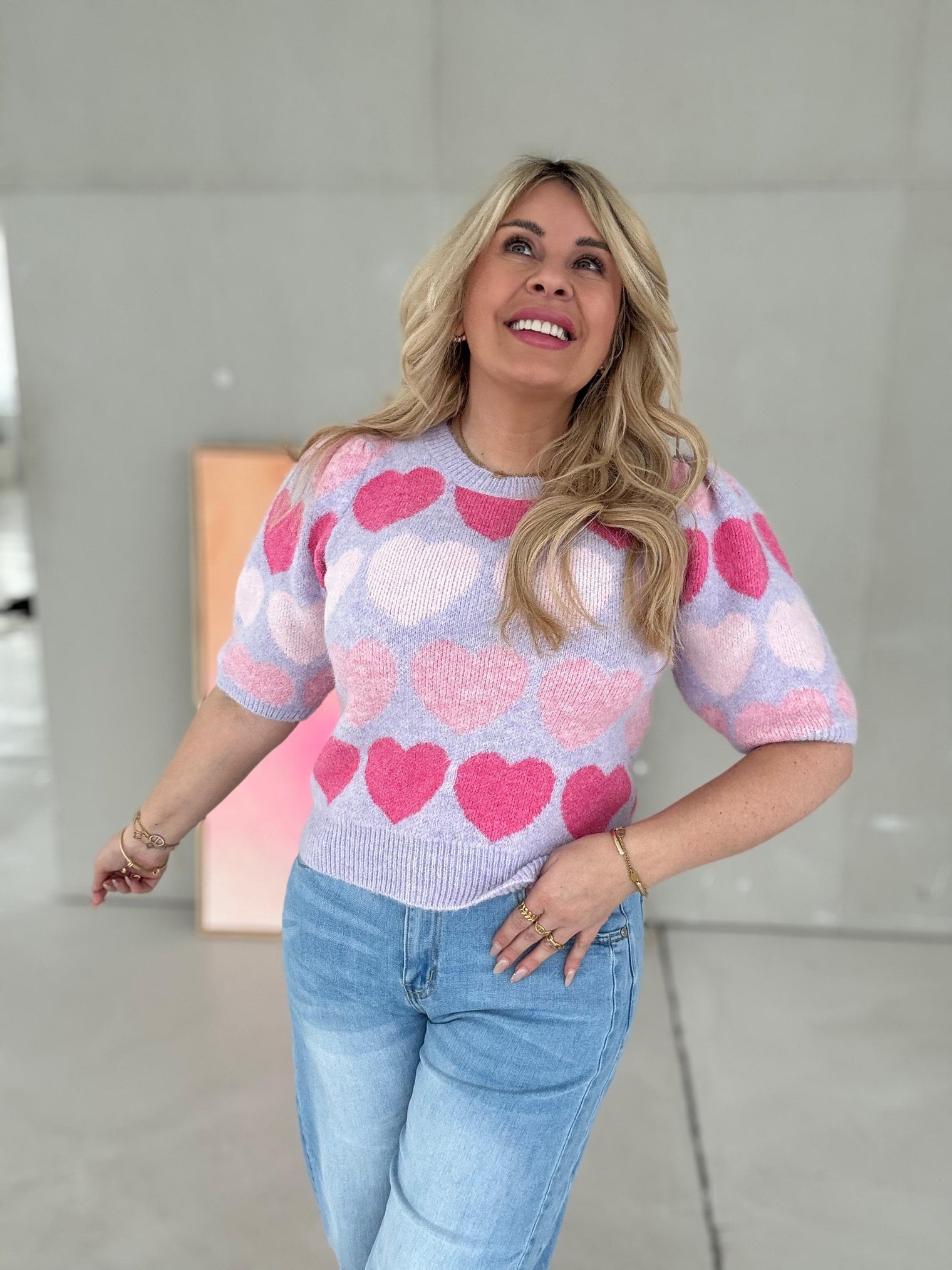 Pullover flieder COLORFUL HEARTS