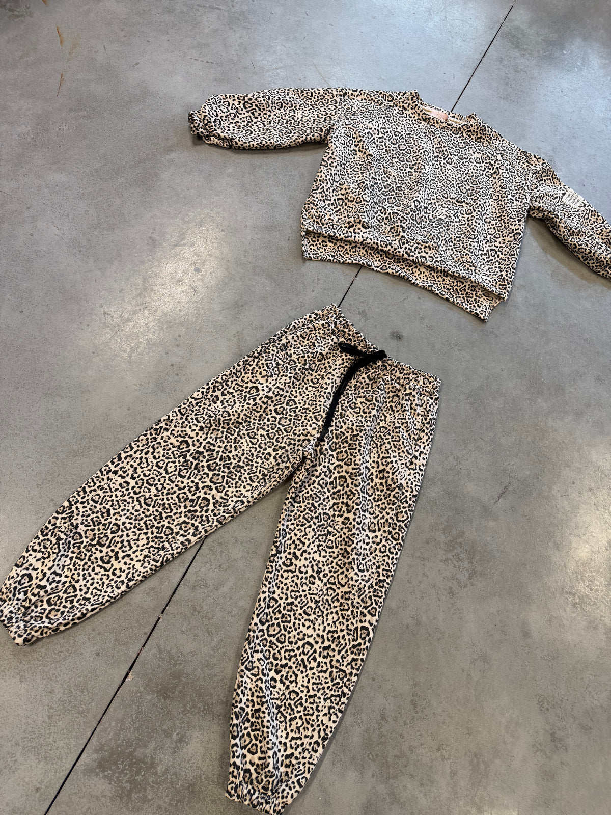 Sweat Pants LEO CRUSH creme