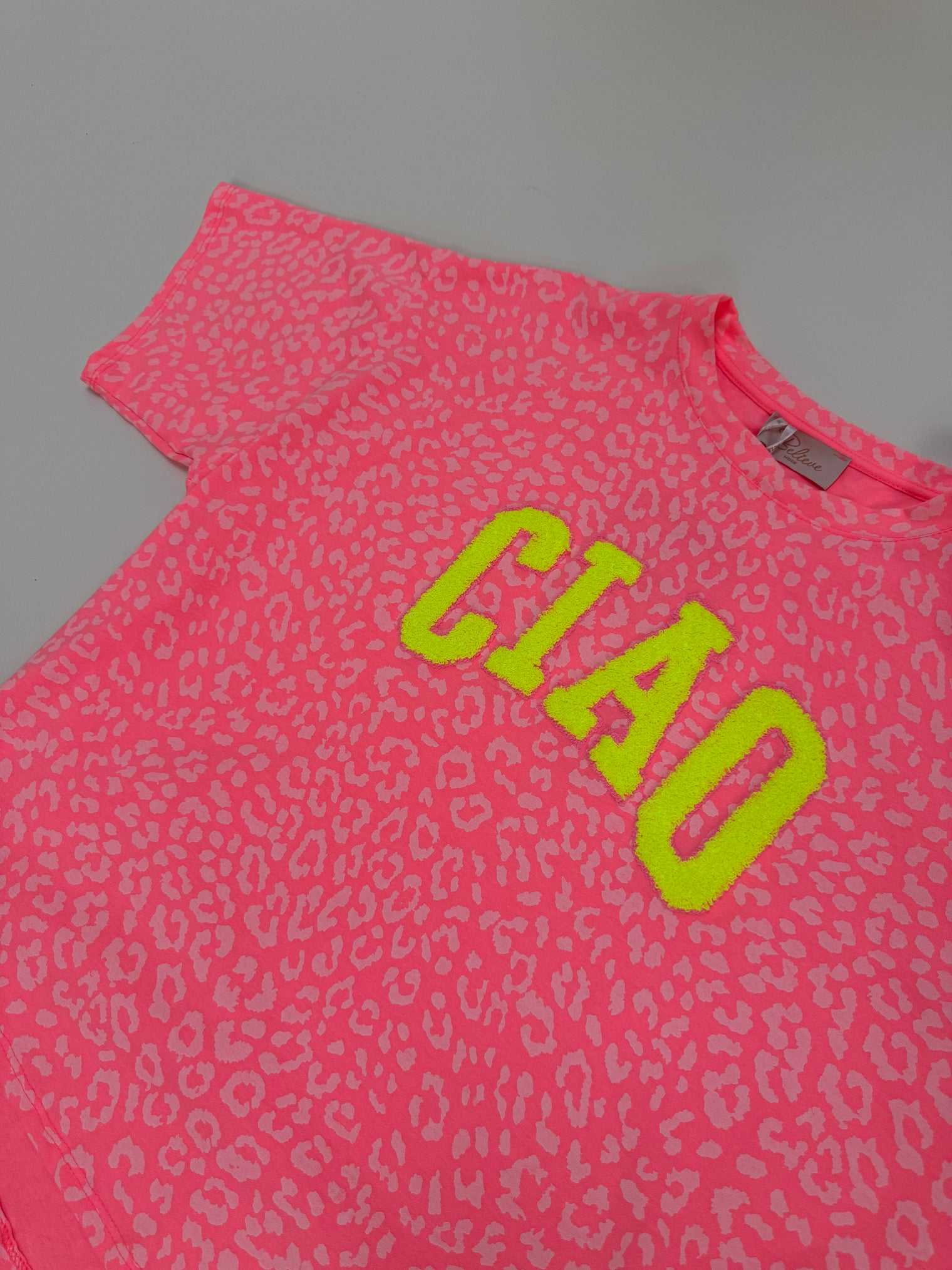 Statement Sweatshirt pink/rosa CIAO LEO gelb